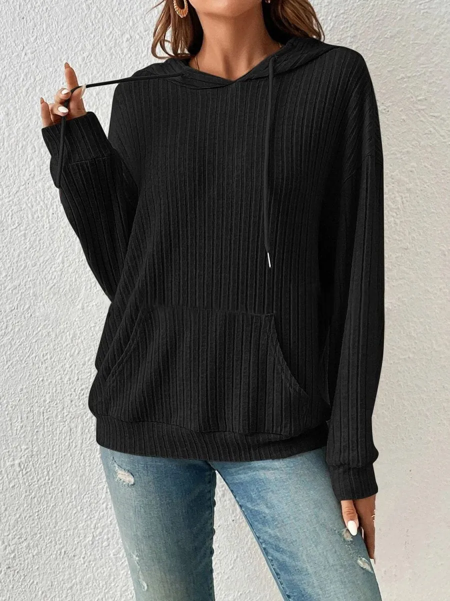 Everyday Ease Ribbed Hoodie