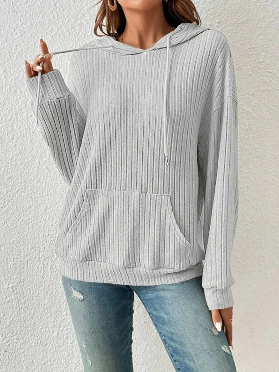 Everyday Ease Ribbed Hoodie