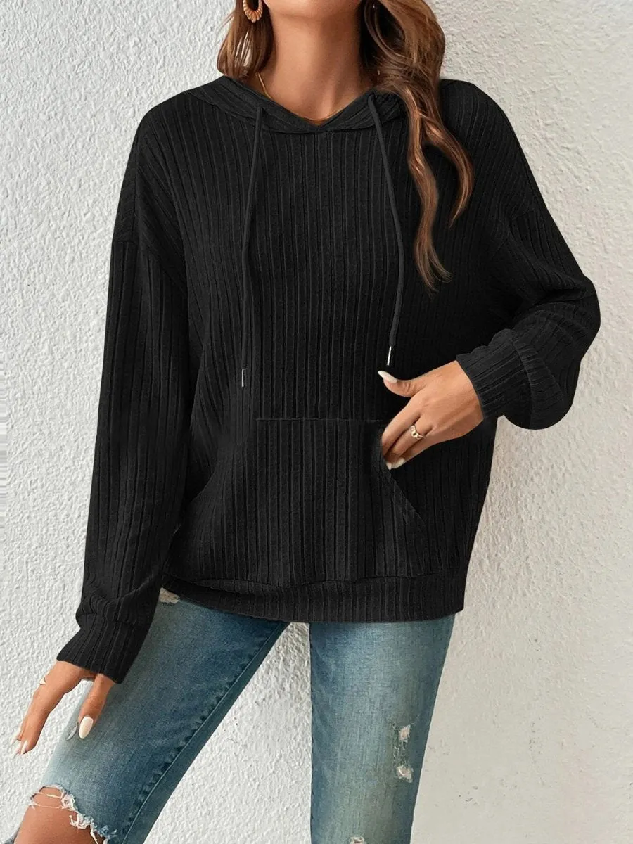 Everyday Ease Ribbed Hoodie
