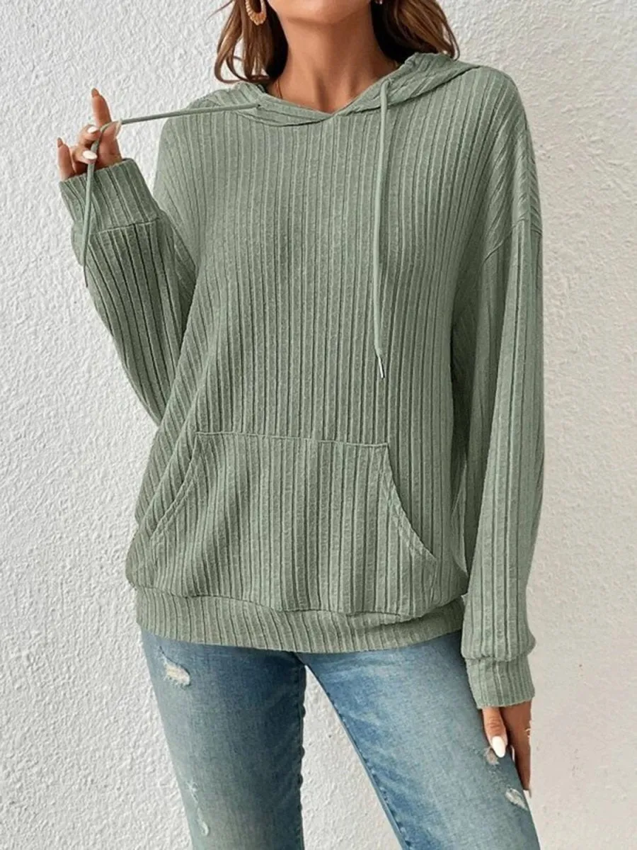 Everyday Ease Ribbed Hoodie
