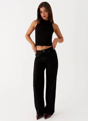 Casual Edge Casual Must-Have Keanna Low Rise Denim Jeans - Black