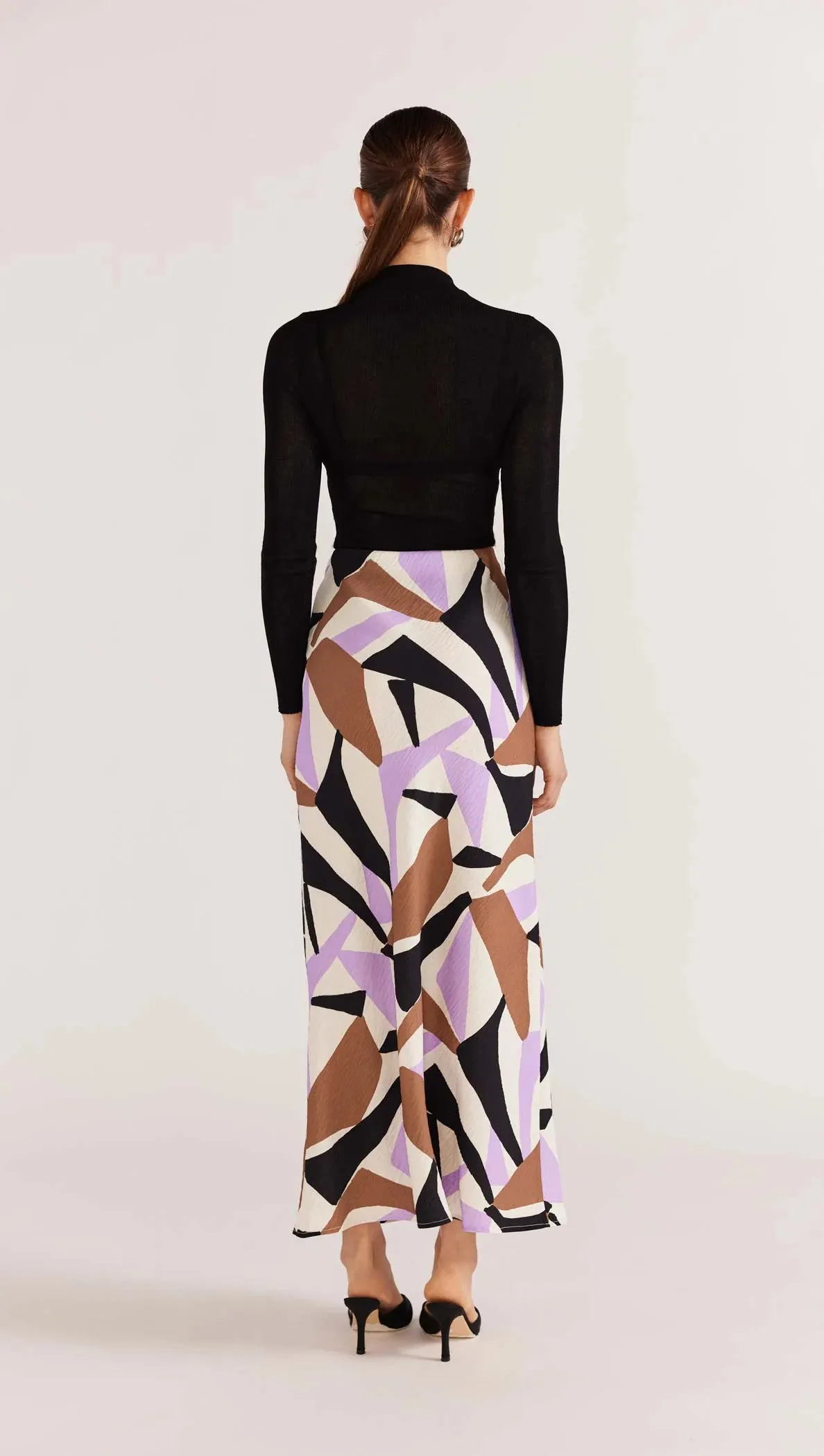Evoke Bias Midi Skirt