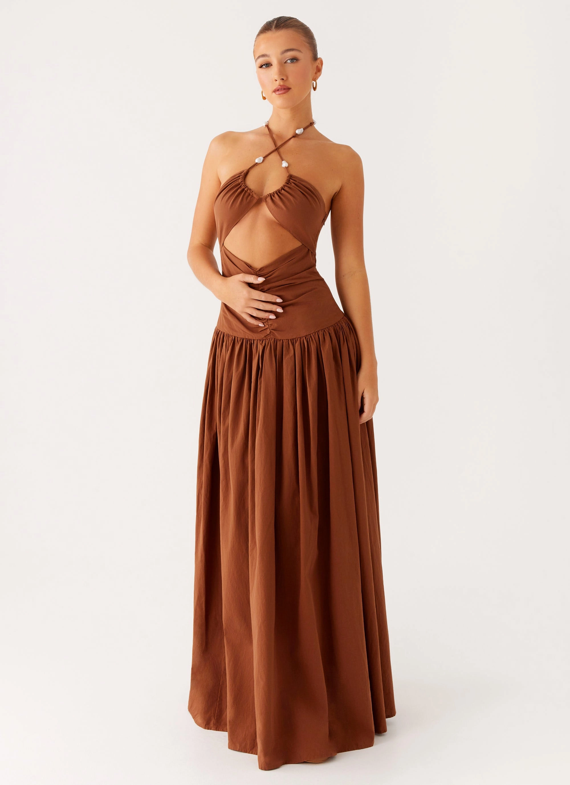 Paltrow Maxi Dress - Chocolate Balanced Look Mood Flex