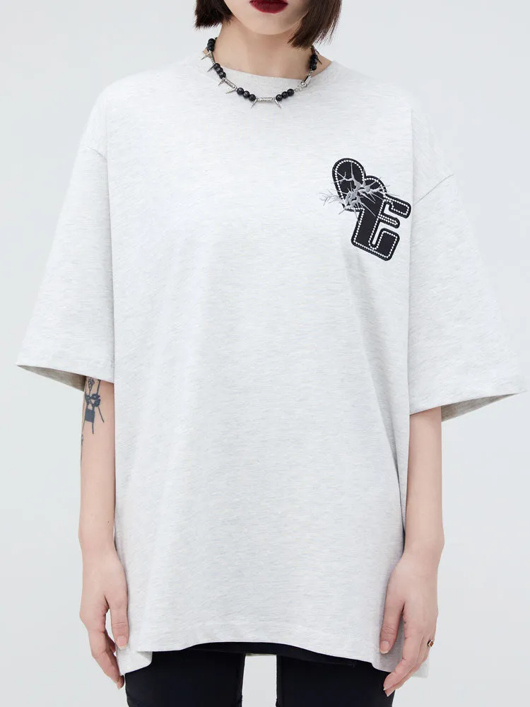 Extreme Aesthetic Logo Print Cotton T-Shirt