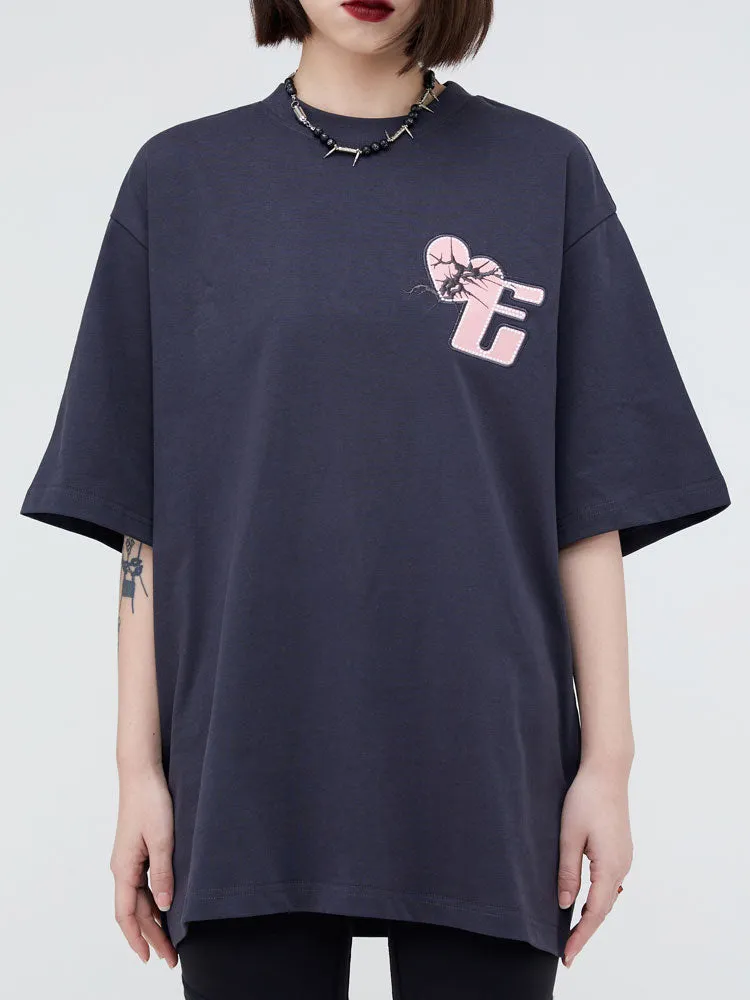 Extreme Aesthetic Logo Print Cotton T-Shirt