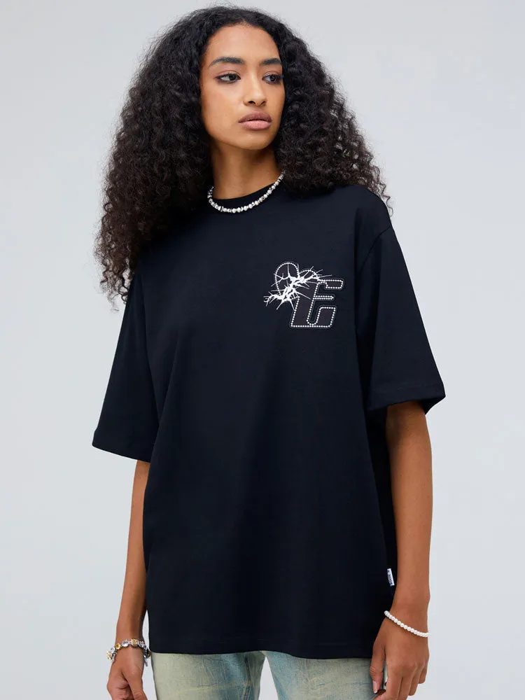 Extreme Aesthetic Logo Print Cotton T-Shirt