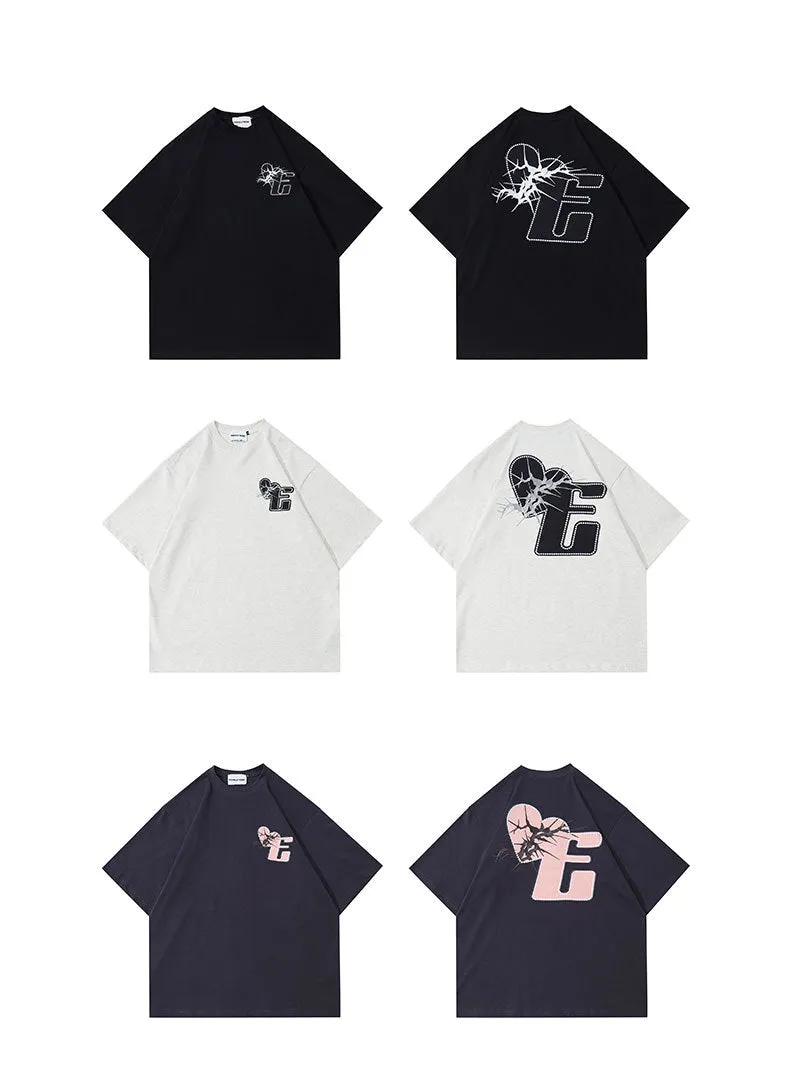 Extreme Aesthetic Logo Print Cotton T-Shirt