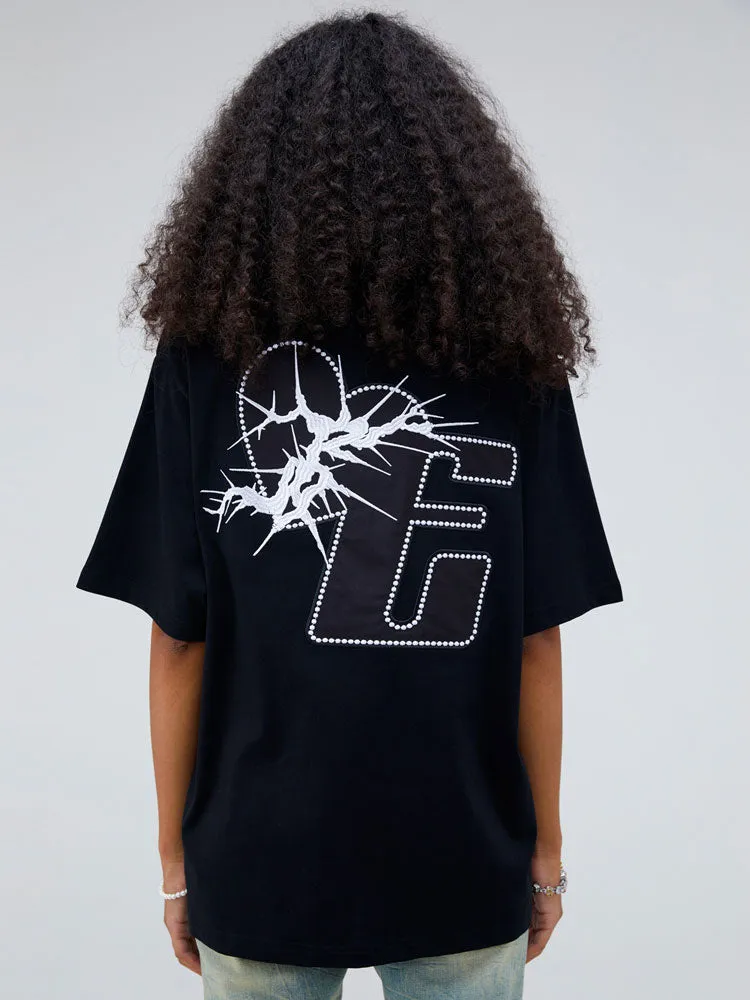 Extreme Aesthetic Logo Print Cotton T-Shirt