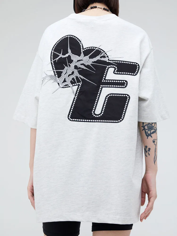 Extreme Aesthetic Logo Print Cotton T-Shirt