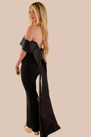 Event Safe Exudes Glam Maxi Dress-Black