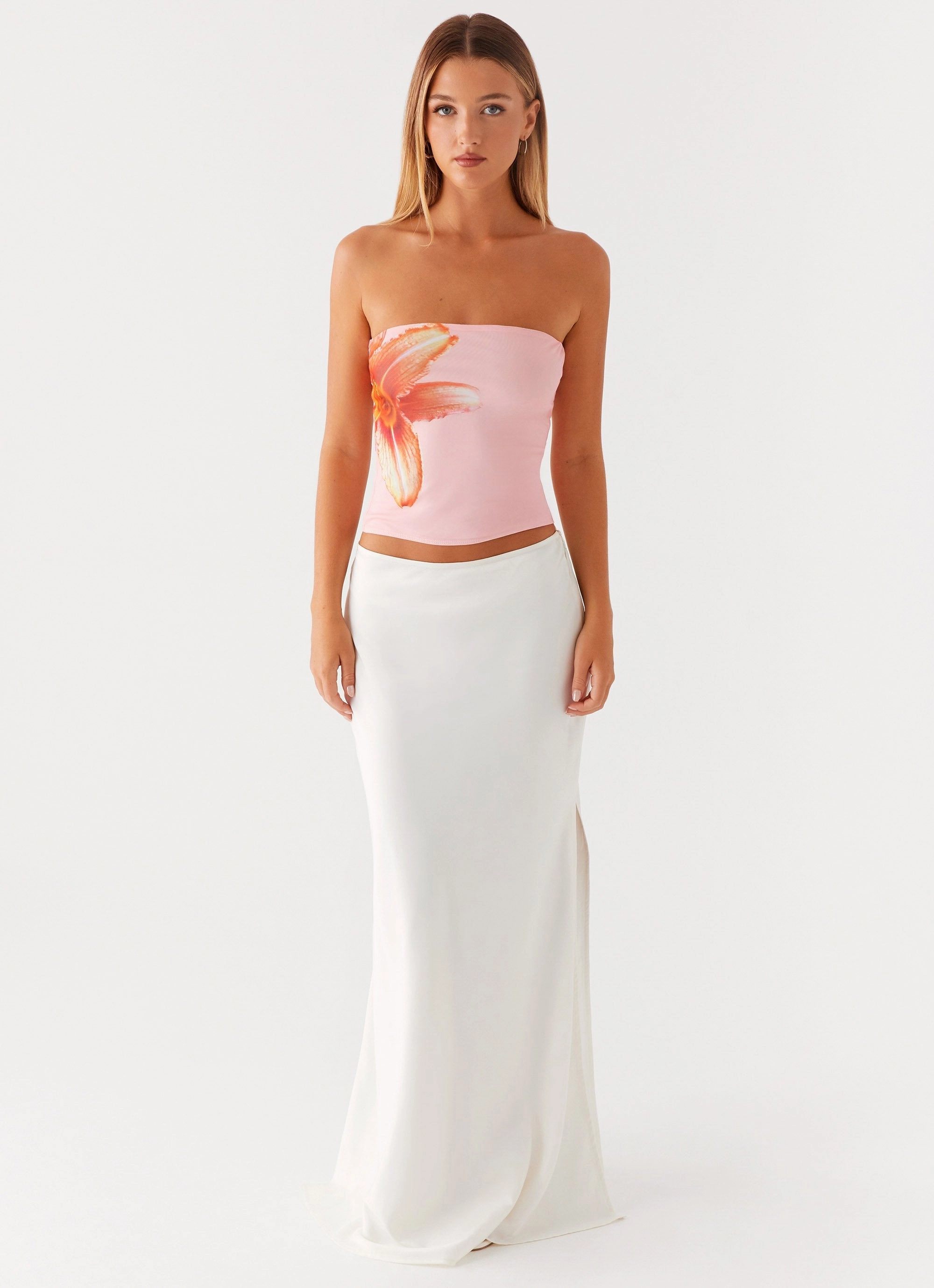 Fall For You Strapless Top - Pink FlexibleRibbedTrims