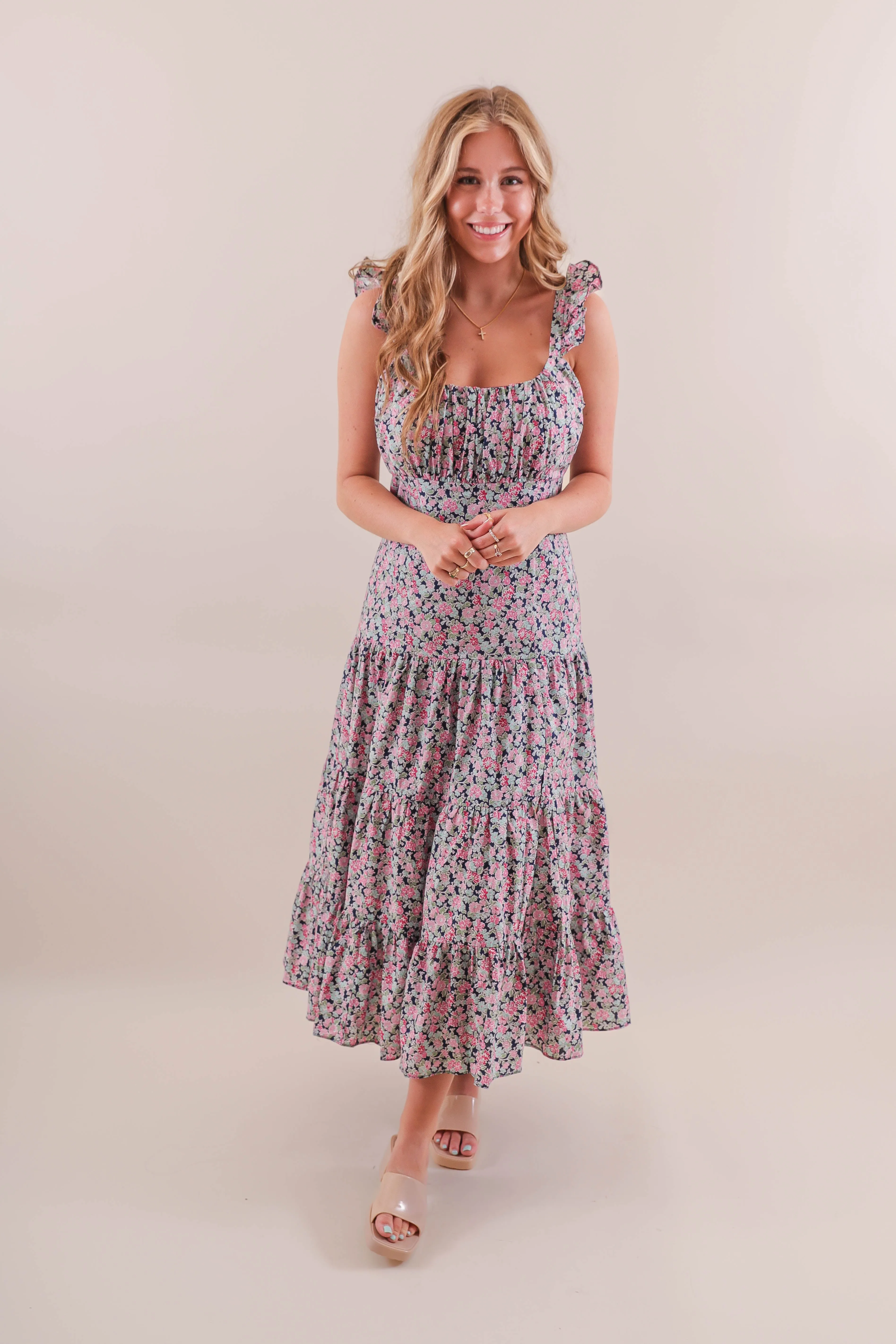 Fresh Appeal So Matter of Fact Maxi Dress