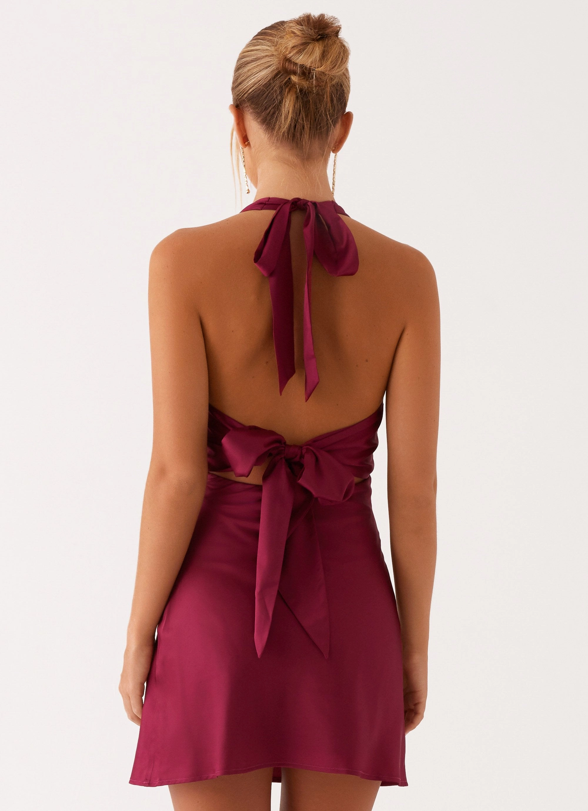 Heavy Hearted Mini Dress - Mulberry Exclusive-Design Cool Tone