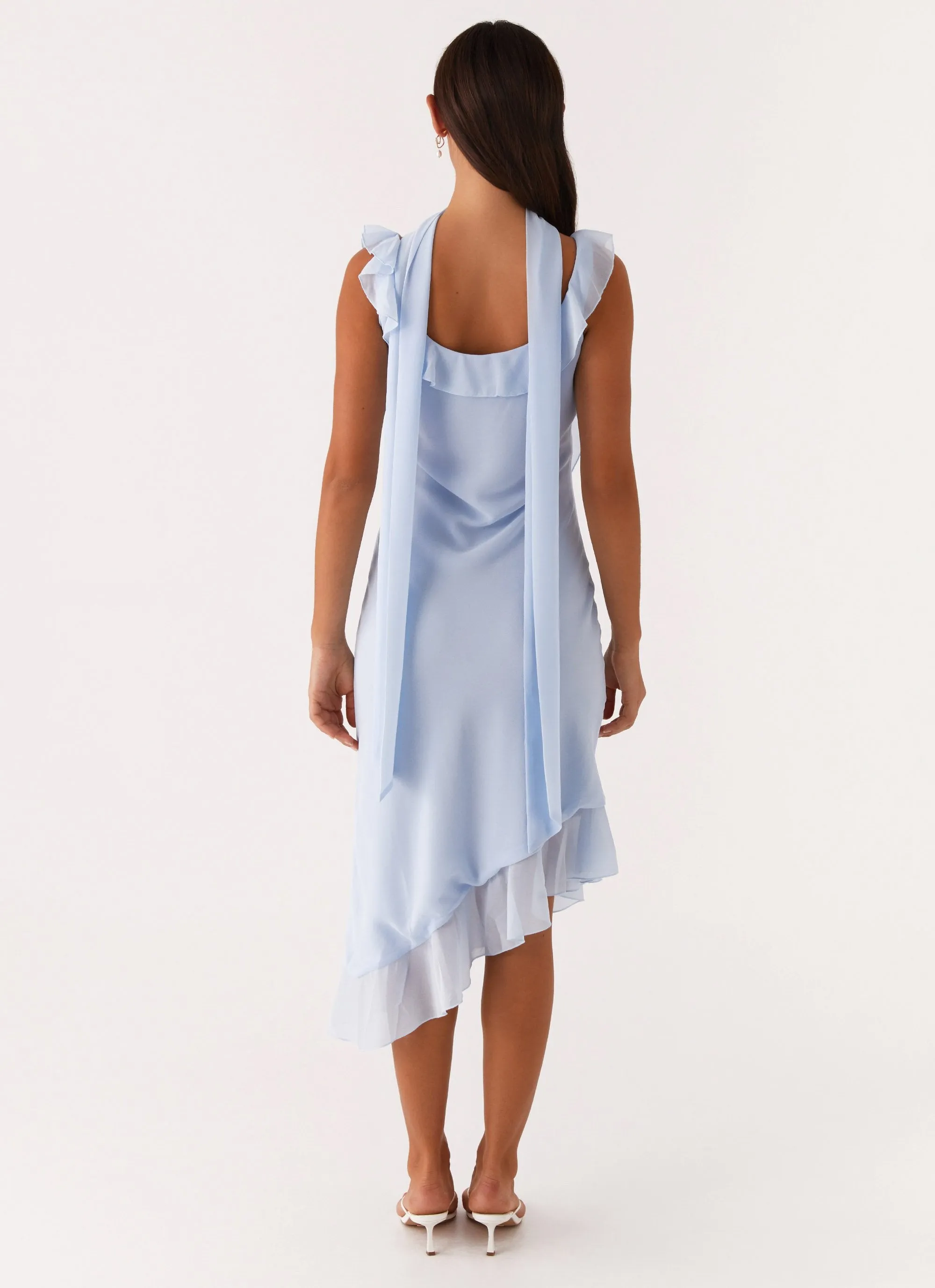 Fariday Midi Dress - Blue Street Style