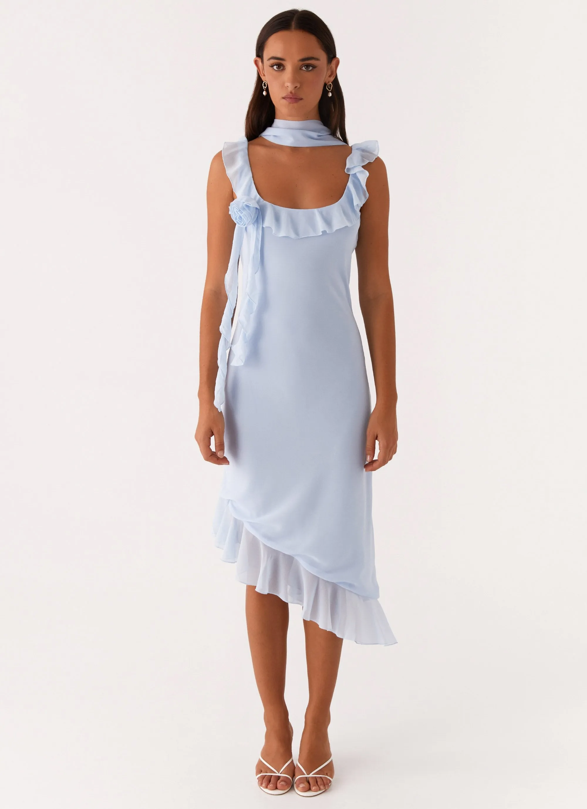 Fariday Midi Dress - Blue Minimal Touch