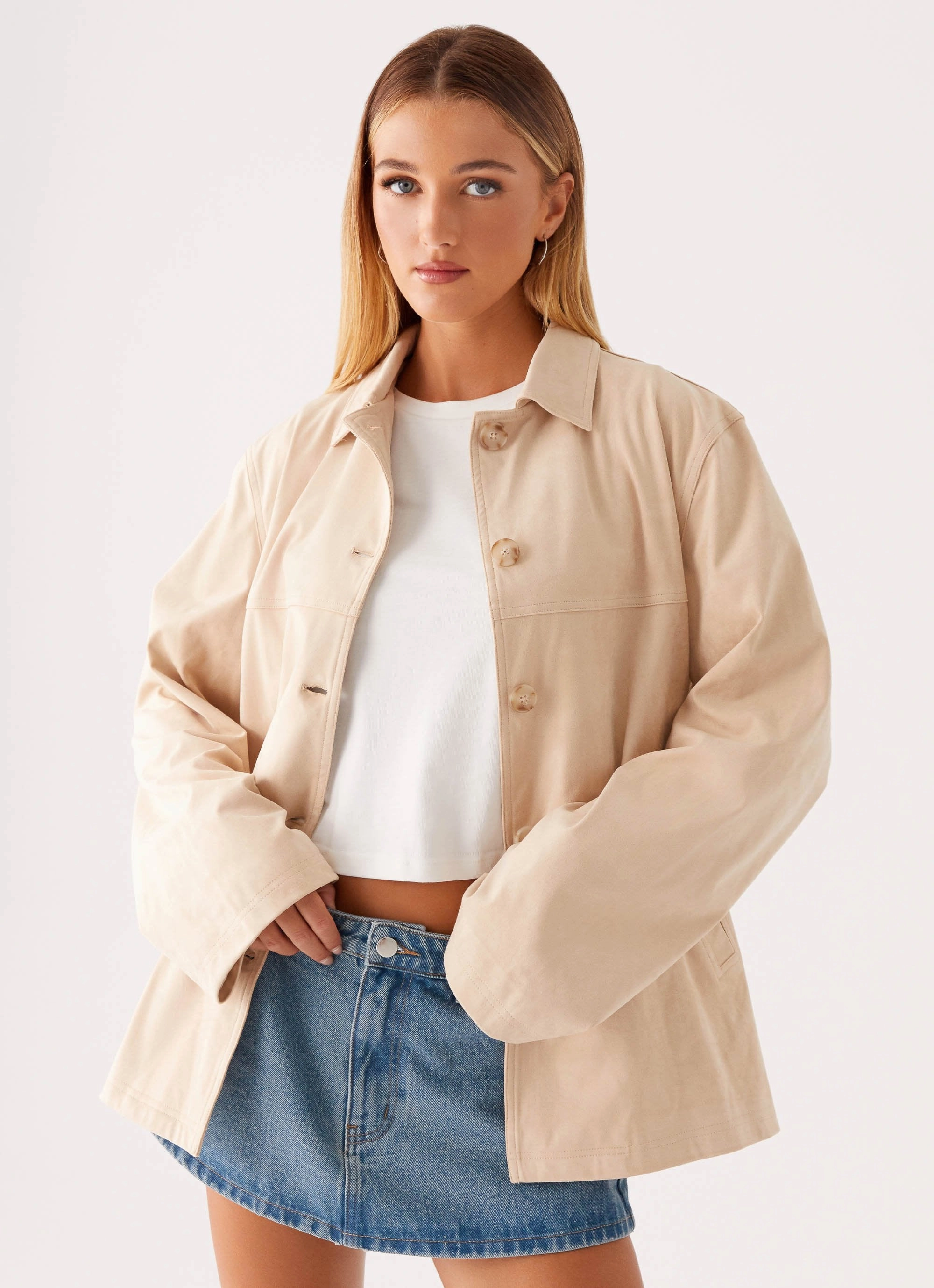 Farley Jacket - Tan Reflective Detailing