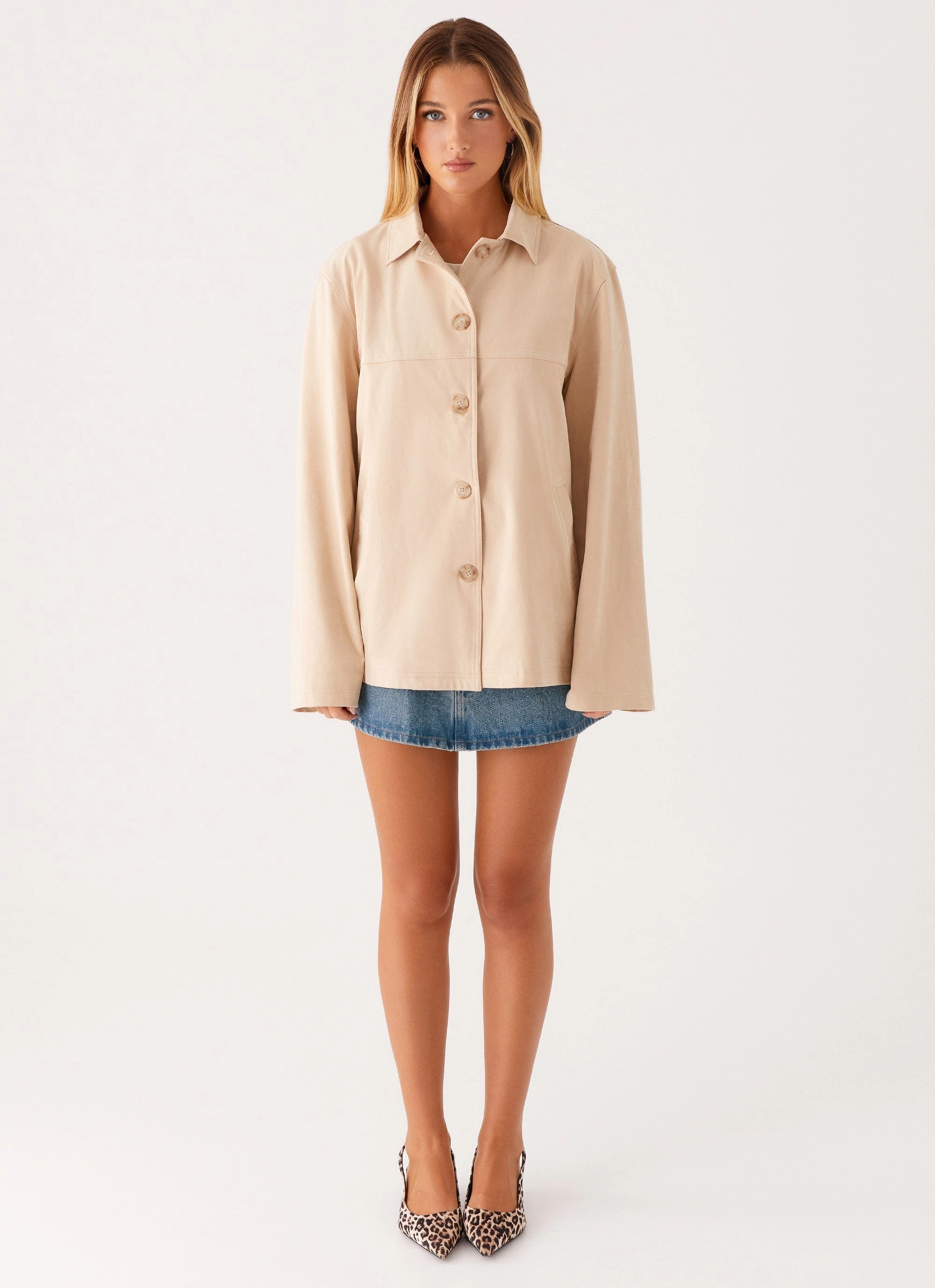 Farley Jacket - Tan Versatile Styling Flexible Zipper Guards