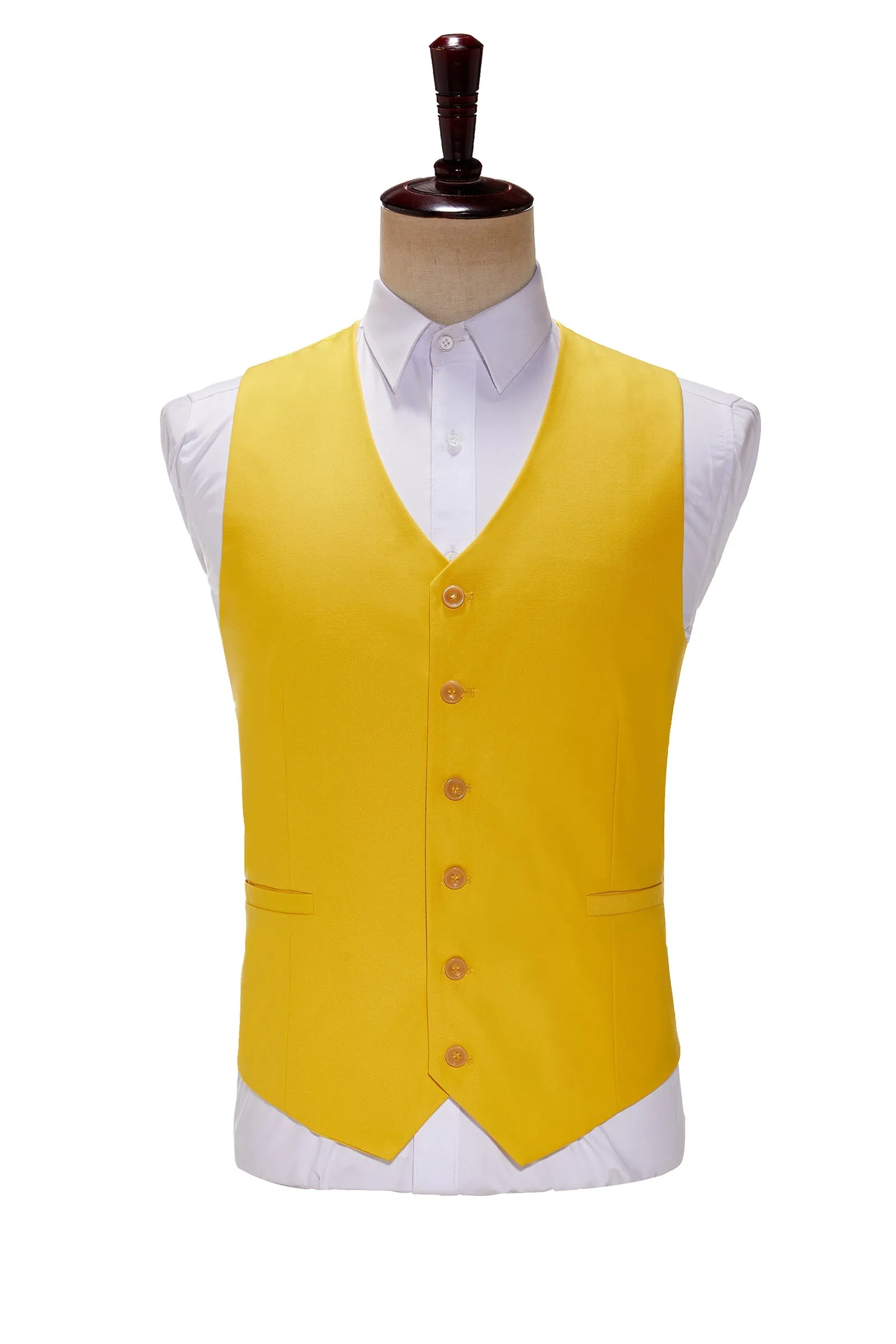 Fashion 3 Pieces Mens Suit Flat Notch Lapel Tuxedos For Wedding (Blazer vest Pants)