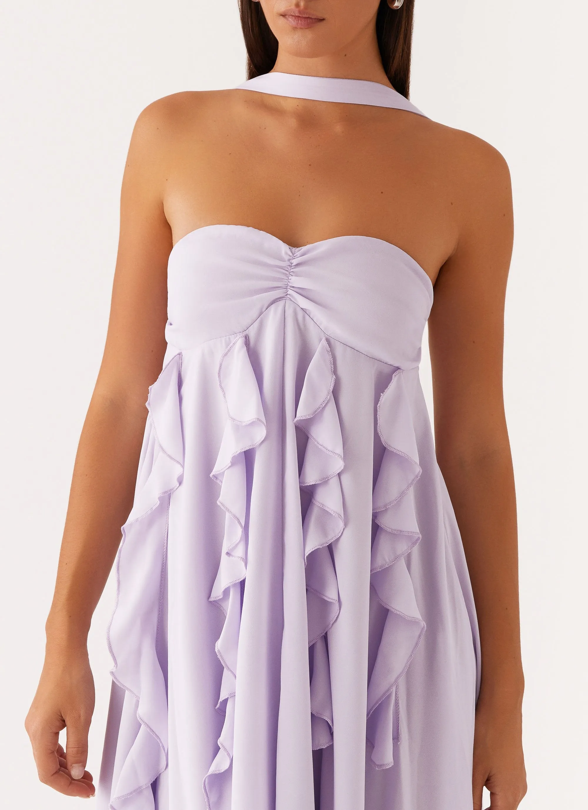 Hidden Pocket Florence Maxi Dress - Lilac