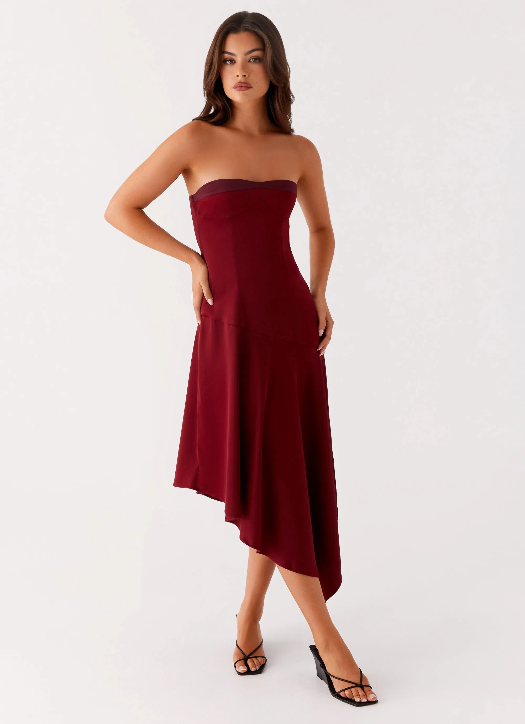 Effortless Pair Classic Appeal Matisse Midi Dress - Red