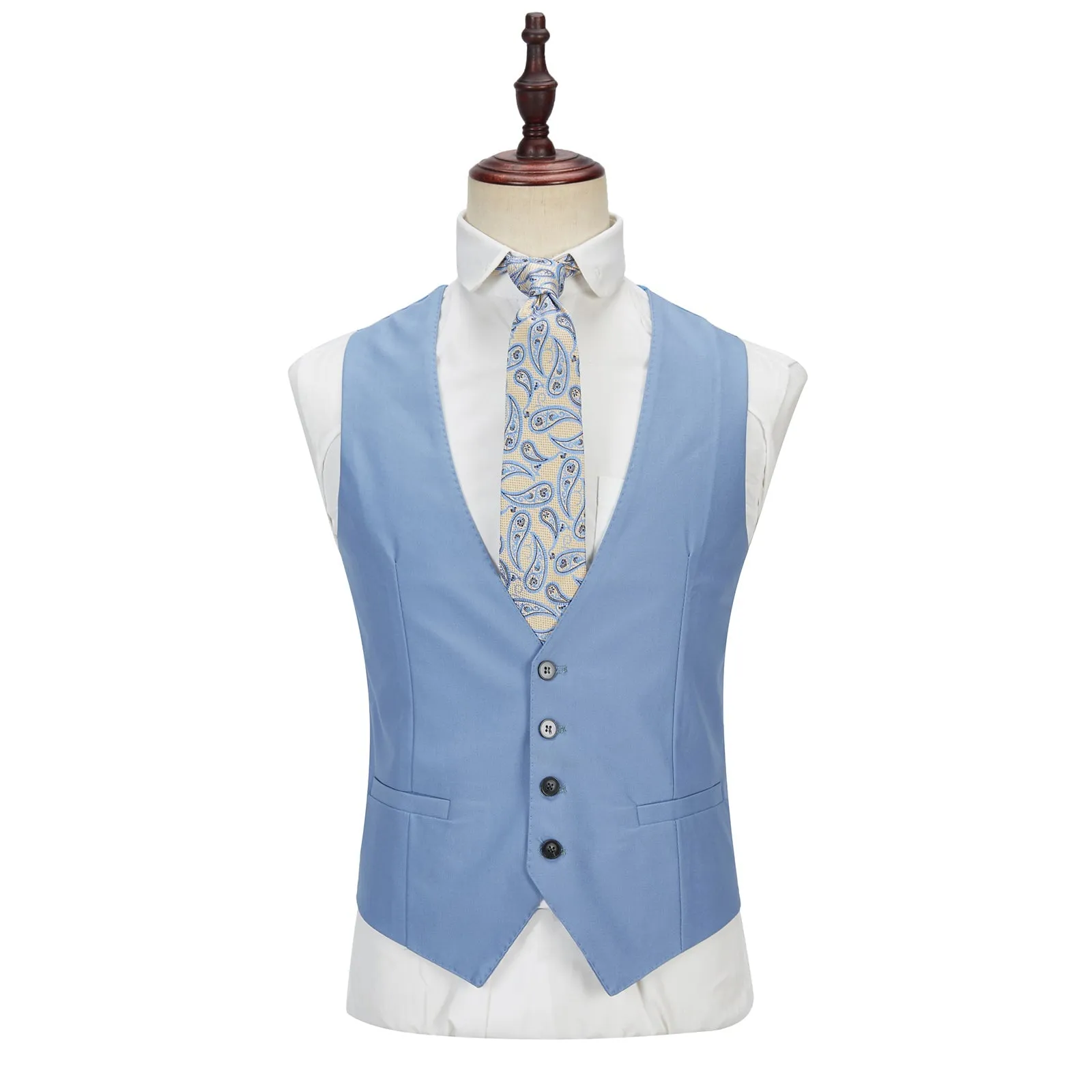 Fashion Men's 3 Pieces Mens Suit Peak Lapel Solid Tuxedos (Blazer vest Pants)