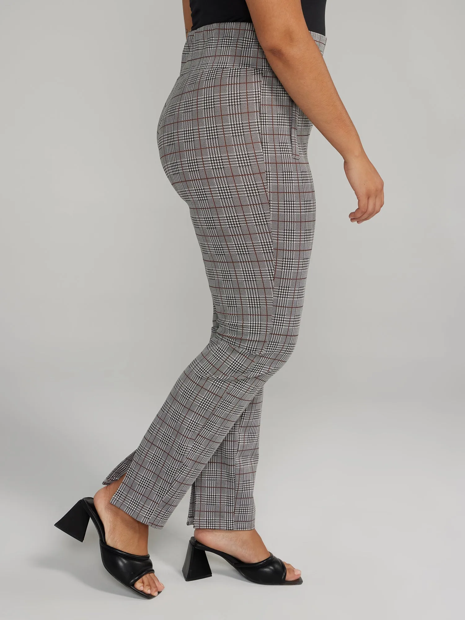 Fashion To Figure - Slim Fit Plaid Pants