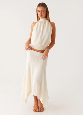 Evaden Low Rise Midi Skirt - Ivory Multi-way wear Active Design Wear