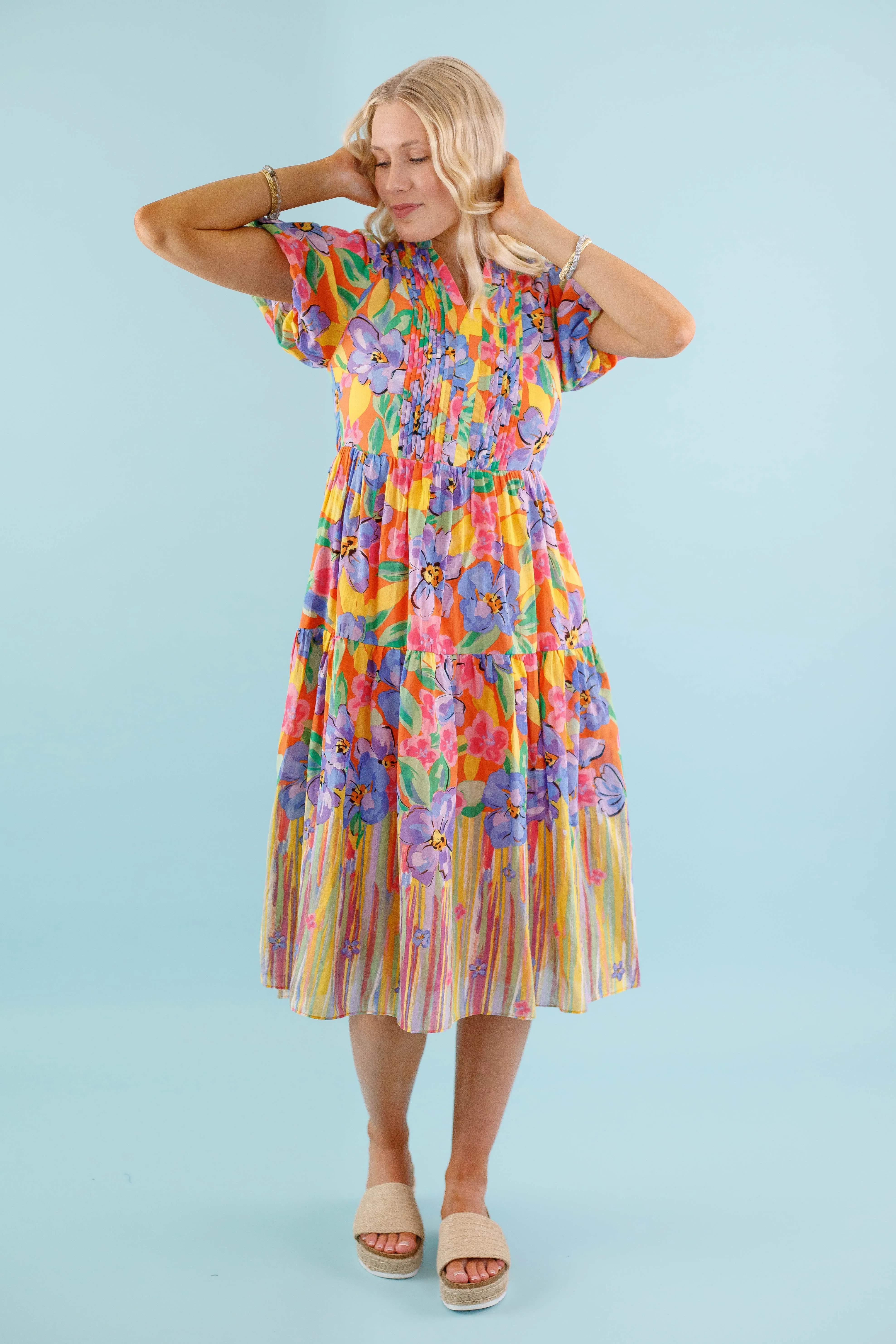 Bright bold dress The Big Picture Midi Dress