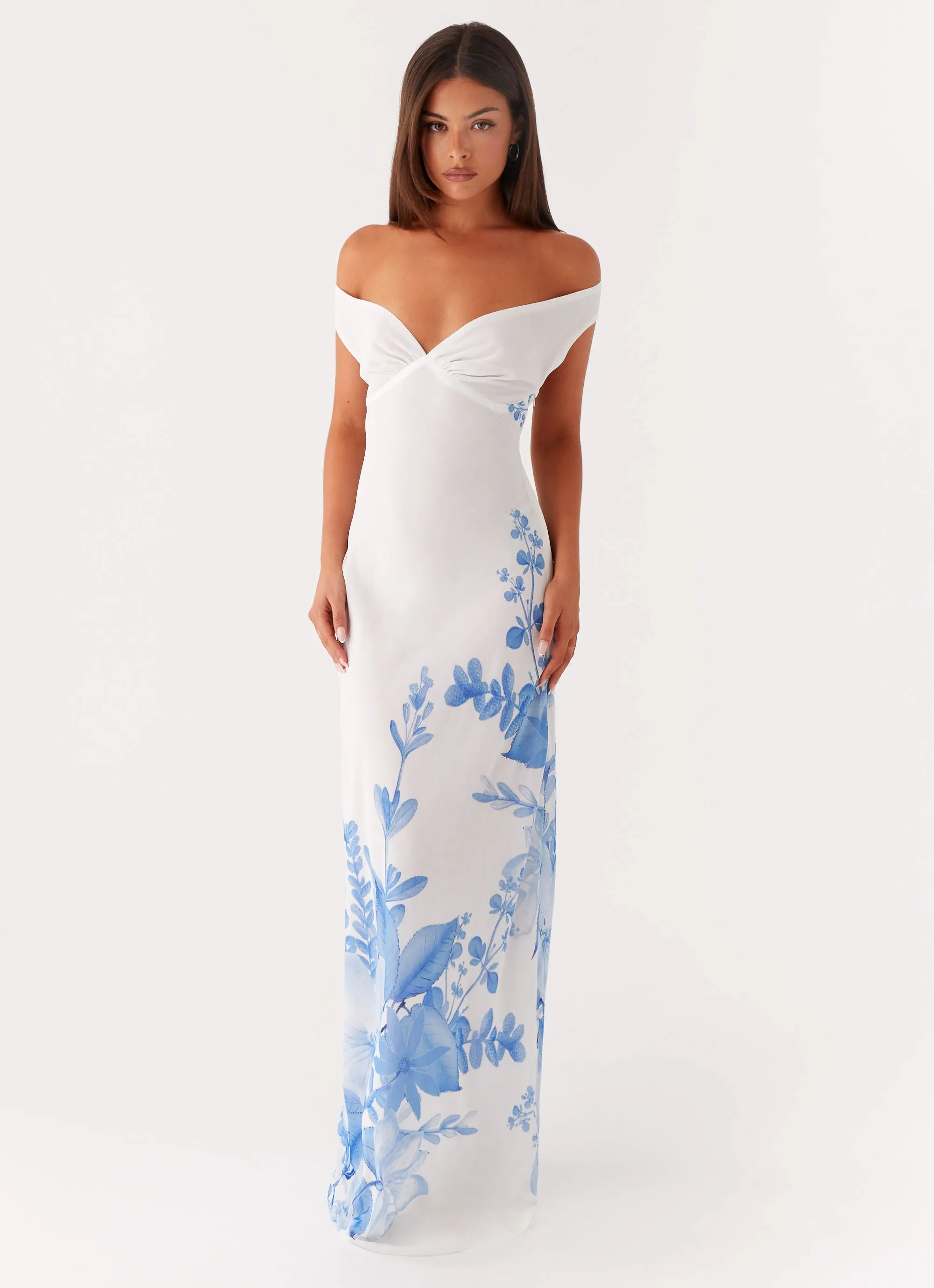 Relaxed-fit Fresh Appeal Krissa Maxi Dress - Blue Floral
