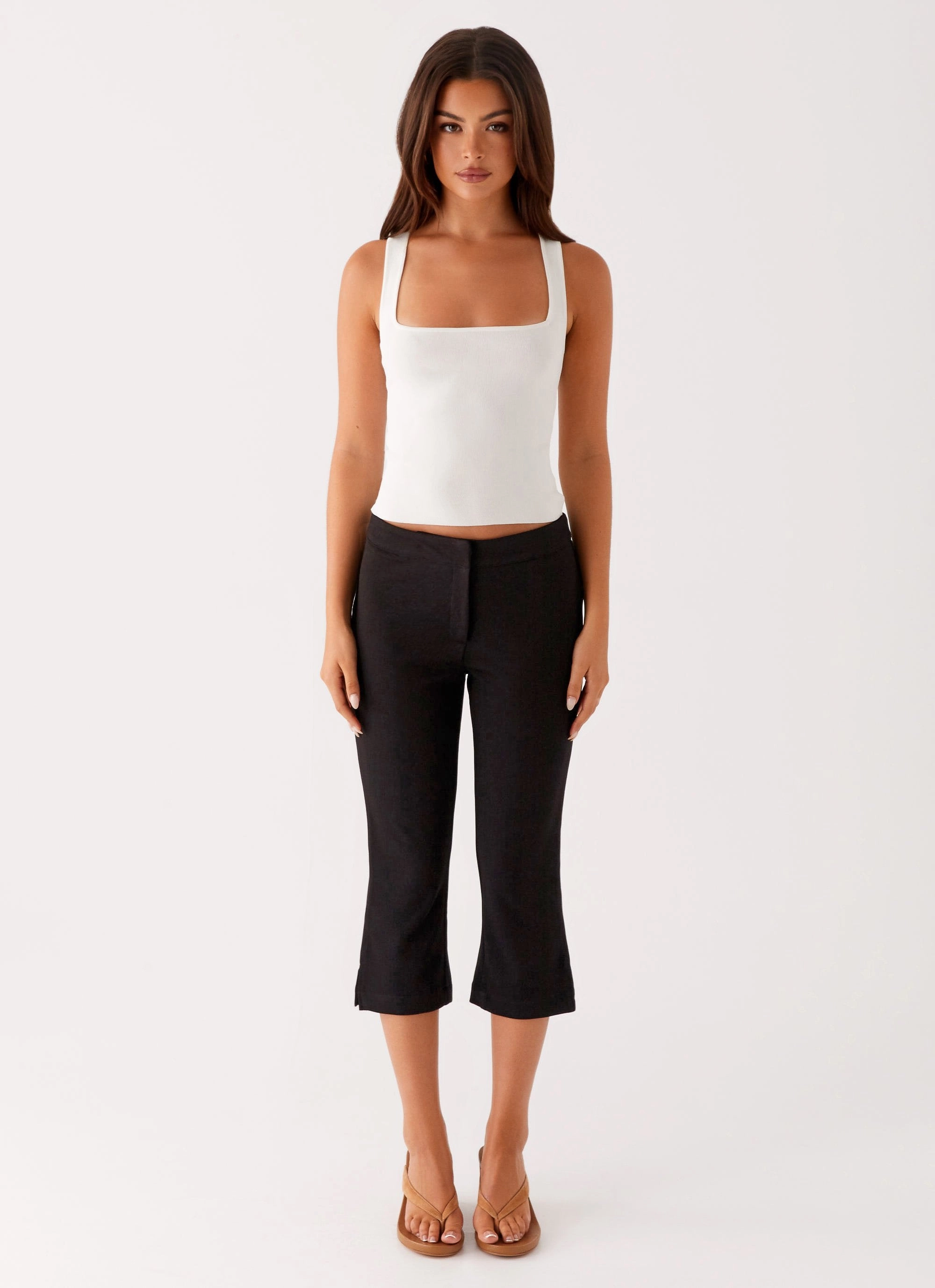 Rue Capri Pants - Black HiddenPockets Active Comfort Fit