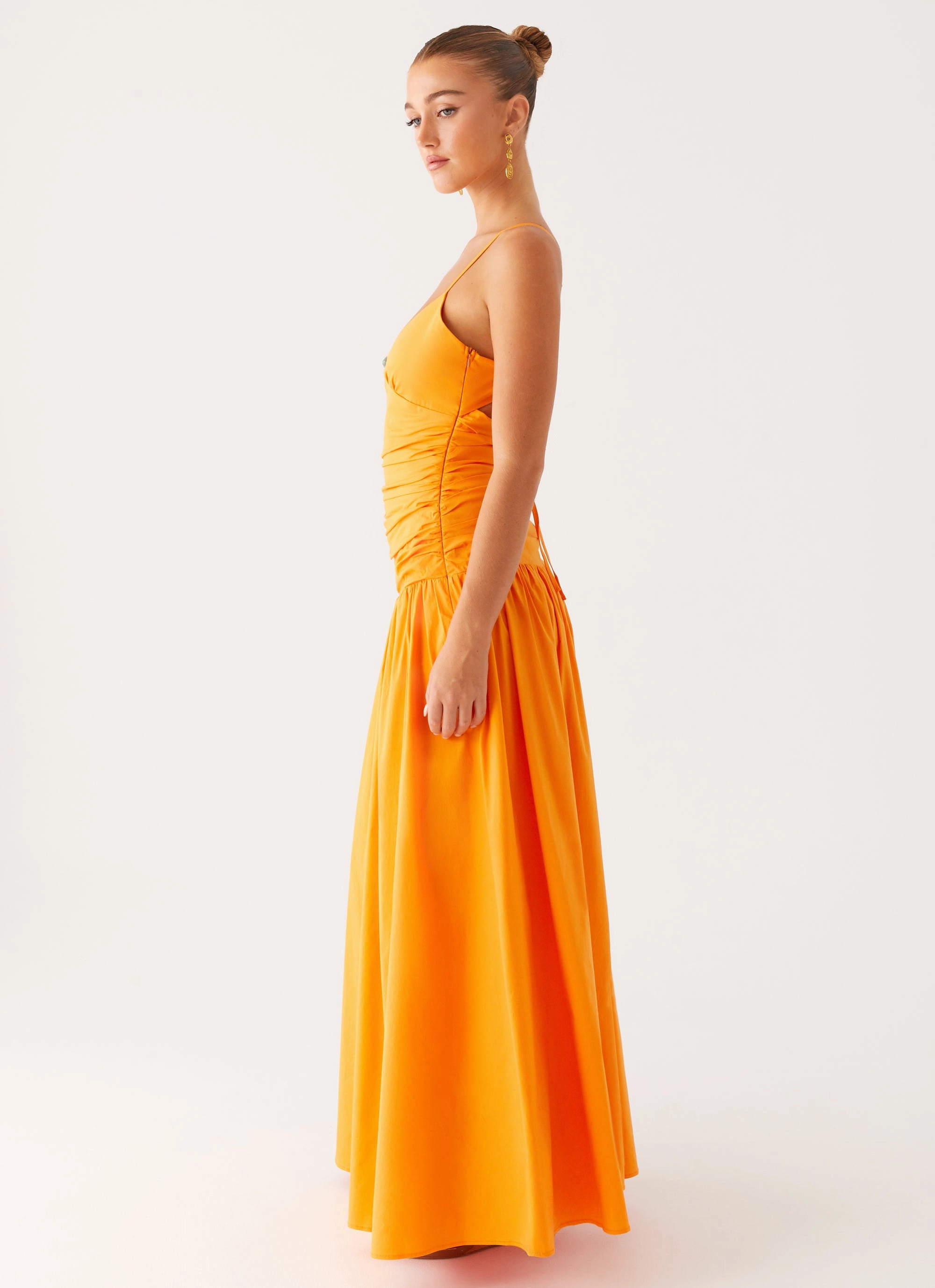 Casual Comfort Wear Casual Feel Avani Maxi Dress - Orange