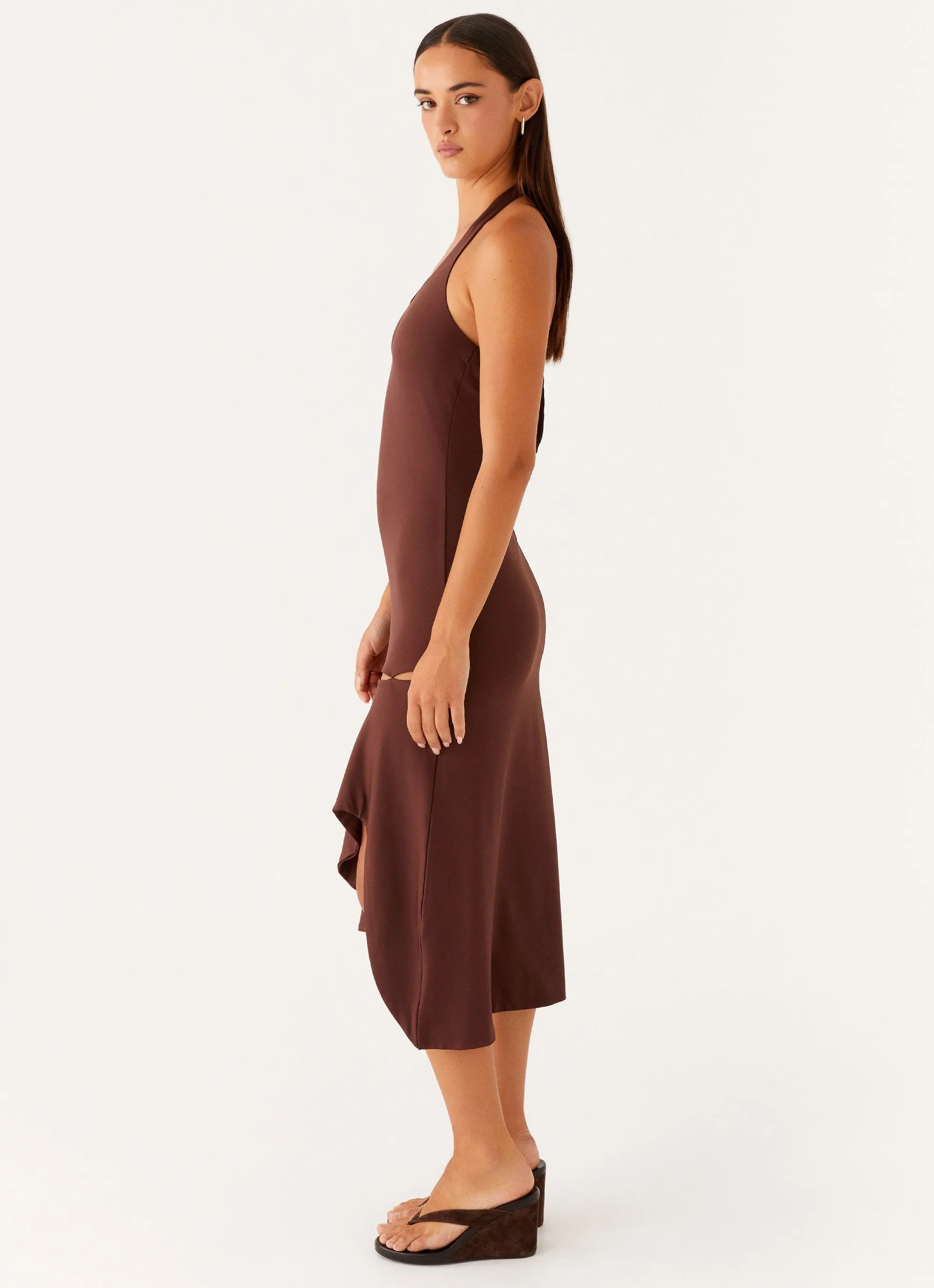 Fast Times Midi Dress - Chocolate Skin Tone