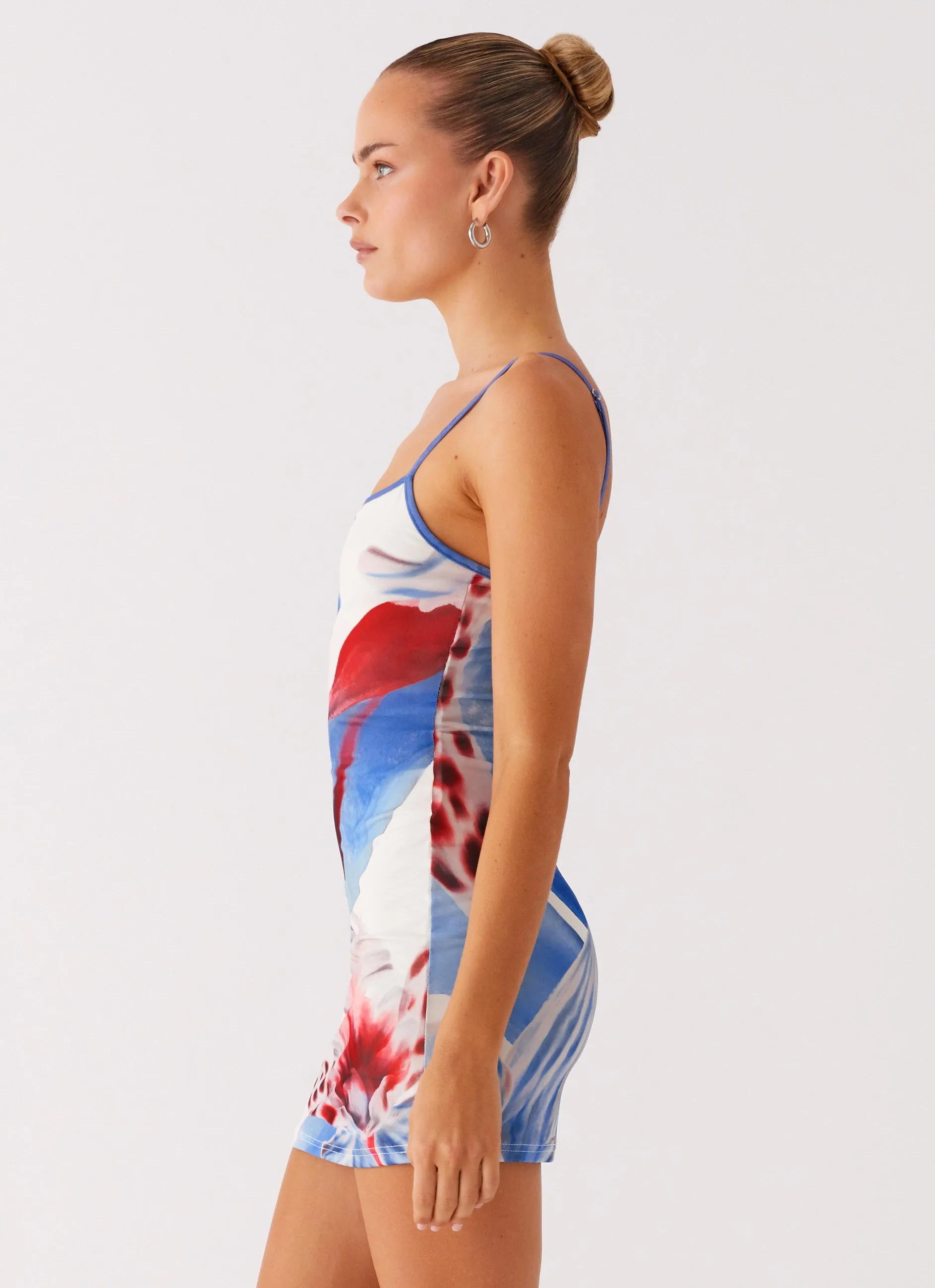 Everett Mini Dress - Deep Sea Bloom Flattering bodycon dress