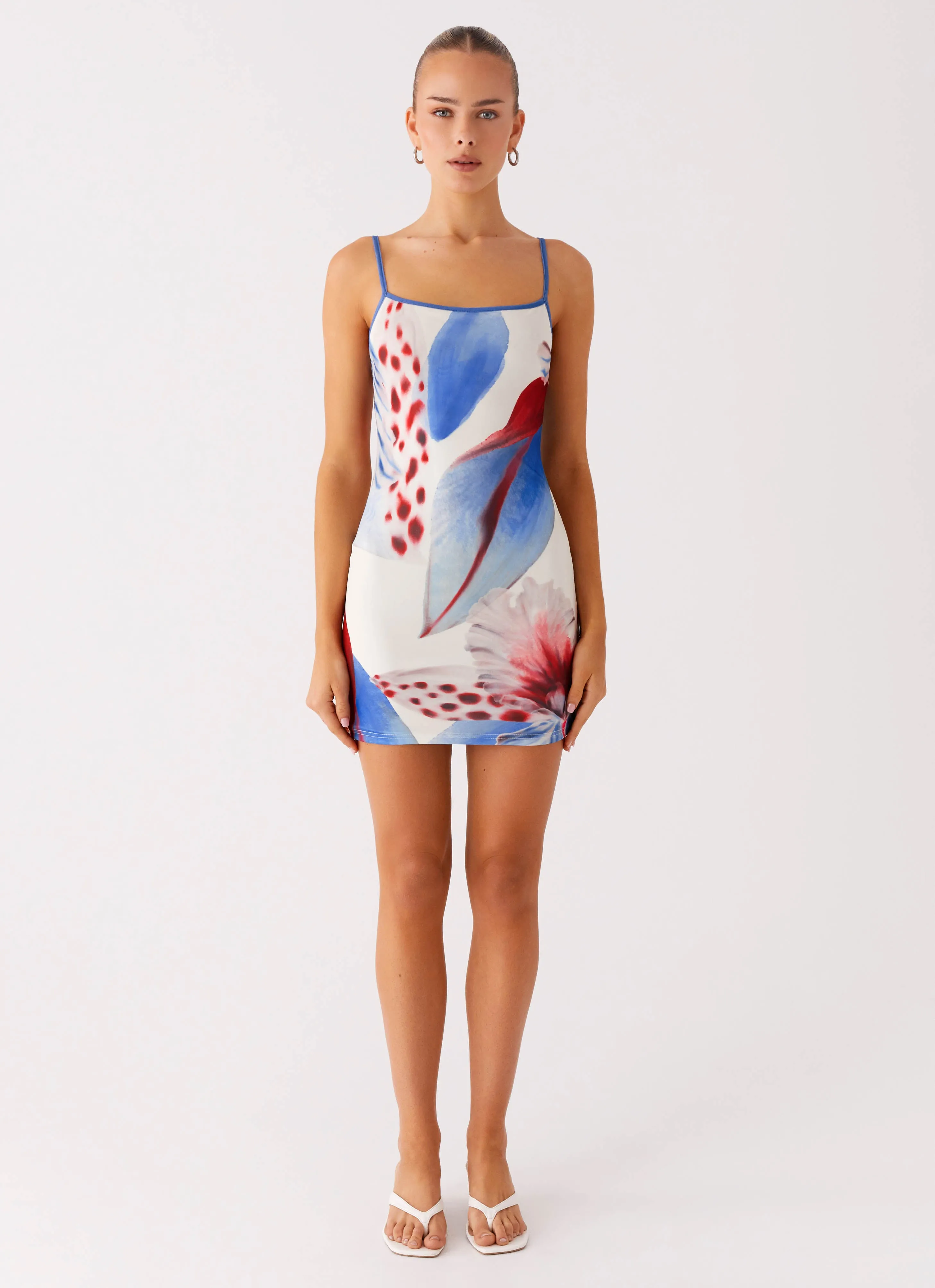 Everett Mini Dress - Deep Sea Bloom Comfortable fit for outings