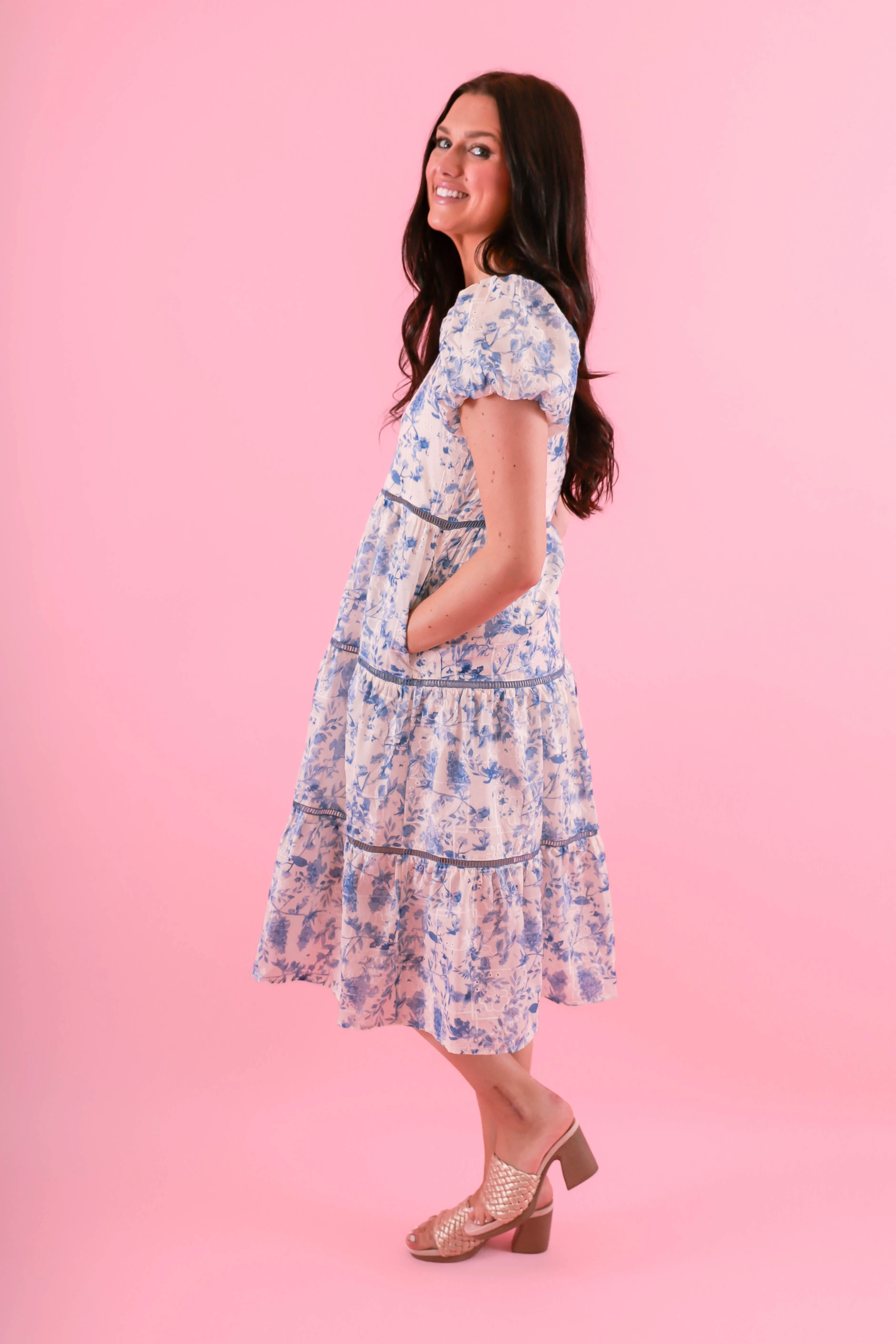 One More Day In Paradise Midi Dress Playful touch Leg-Lengthening