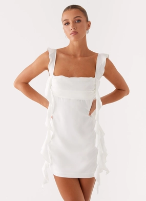 Beckham Mini Dress - White Fashionable appearance Urban Line