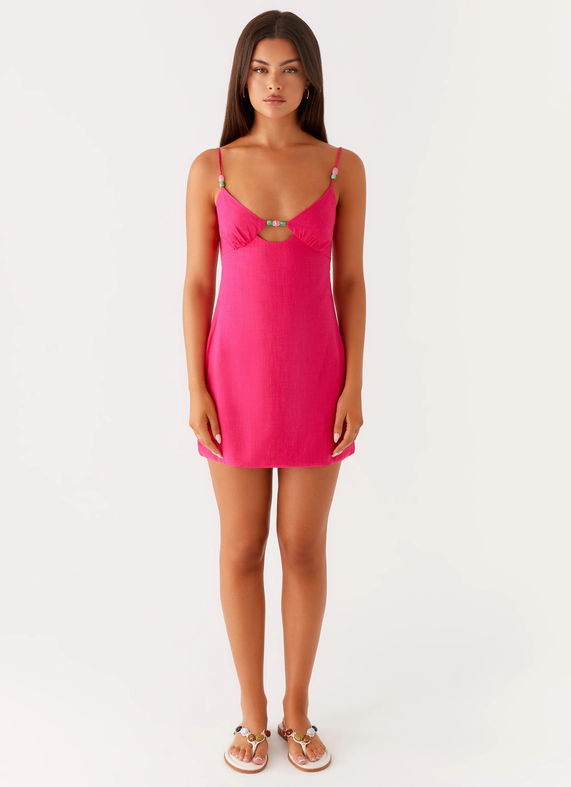 Stretchable Vander Mini Dress - Fuchsia