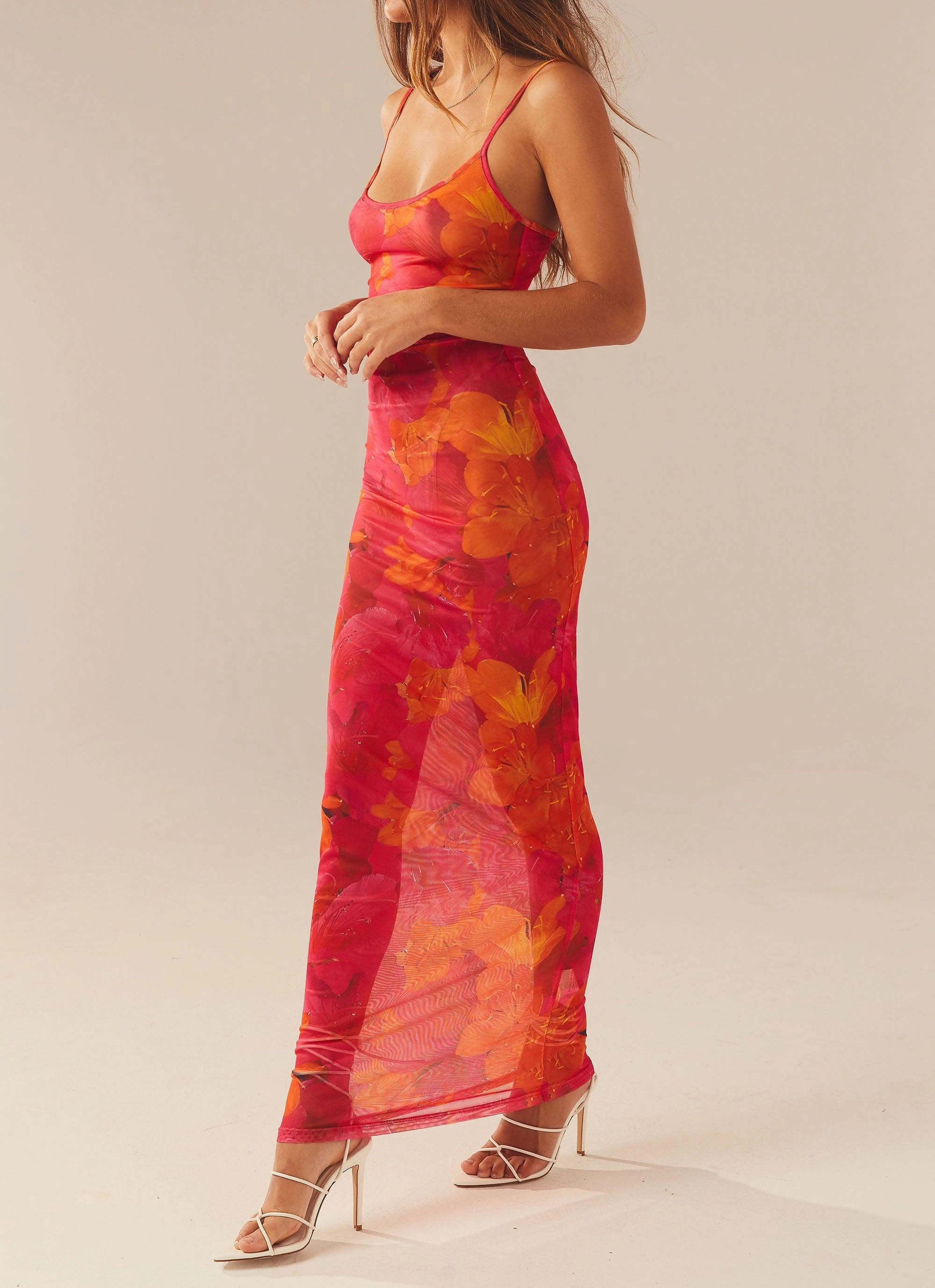 Refined Presence Effortless Elegance Love On The Run Maxi Dress - Floral Sun