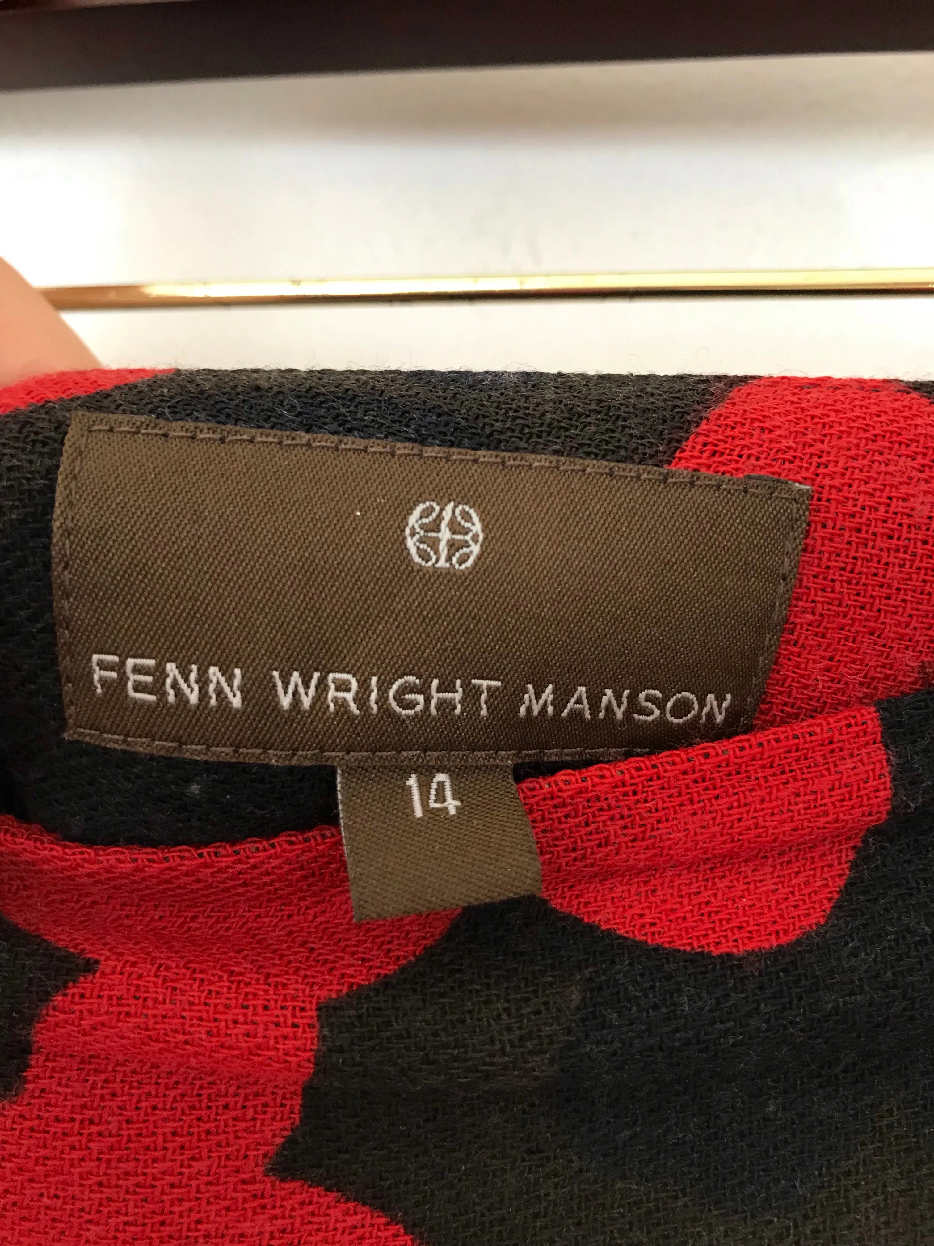 Fenn Wright Manson Women's Floral Frill A-Line Skirt | UK14 | Red