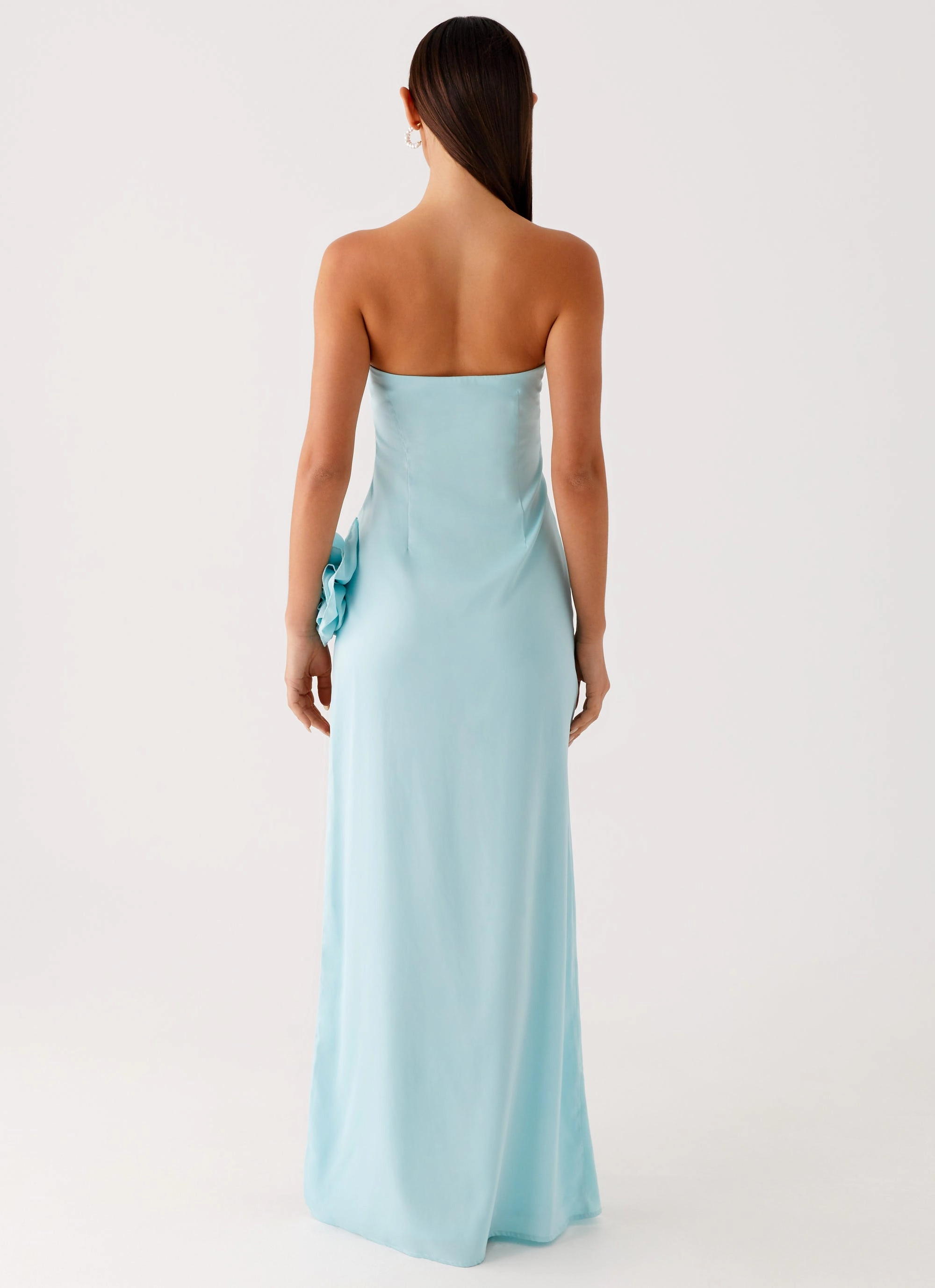 Fenway Strapless Maxi Dress - Mint Relax Motion Versatile Layering