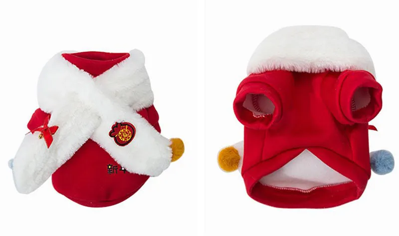 Festive warm clothes for dogs and cats