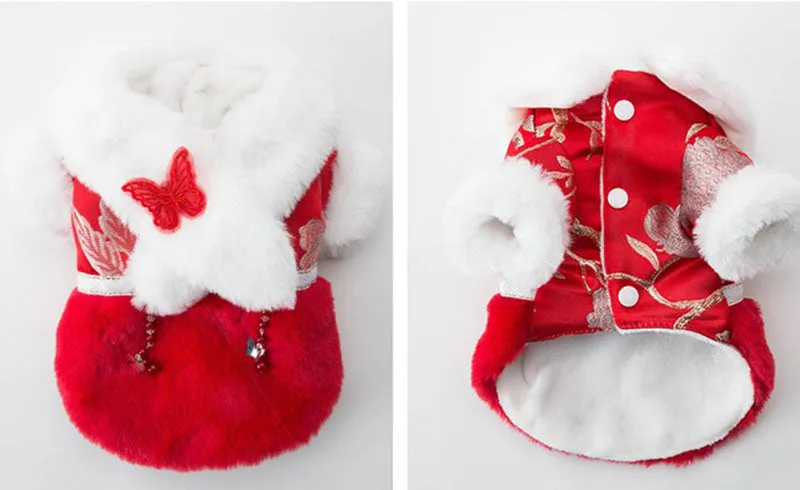 Festive warm clothes for dogs and cats