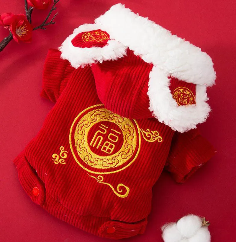 Festive warm clothes for dogs and cats