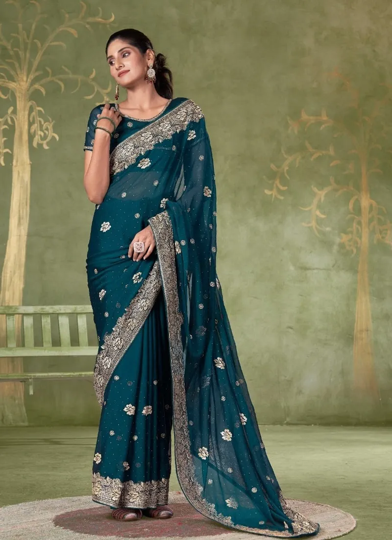 Festive Wear Samundar Chiffon Saree