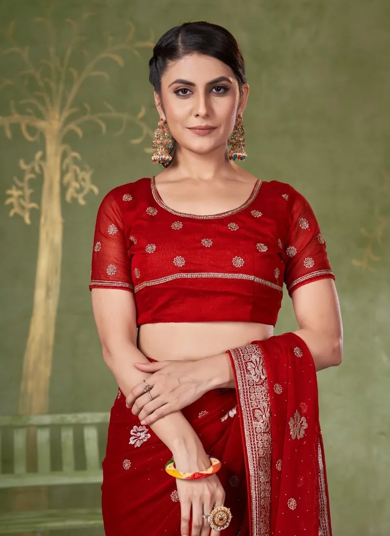 Festive Wear Samundar Chiffon Saree