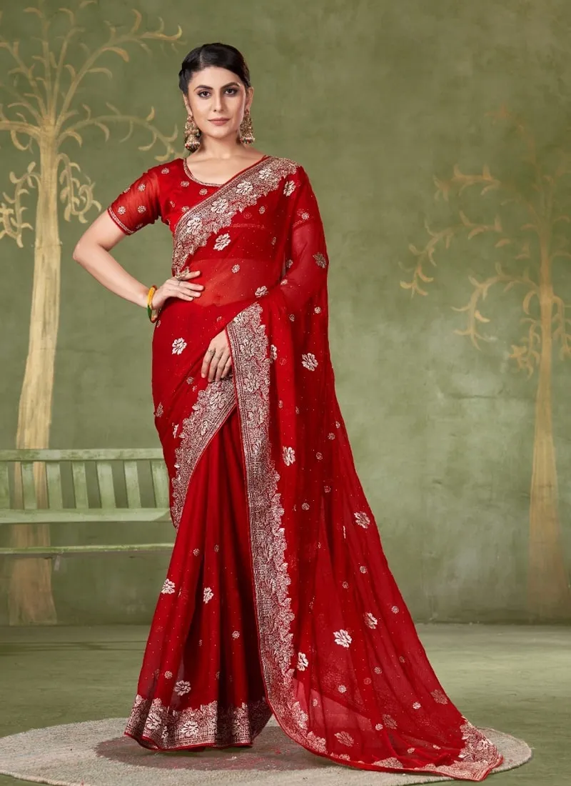 Festive Wear Samundar Chiffon Saree
