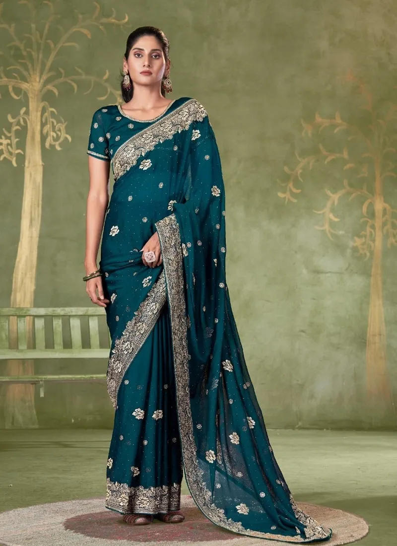 Festive Wear Samundar Chiffon Saree
