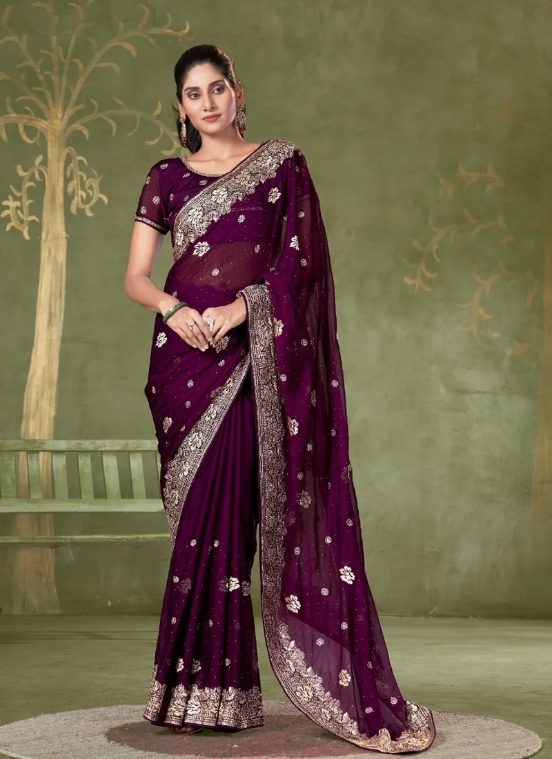 Festive Wear Samundar Chiffon Saree