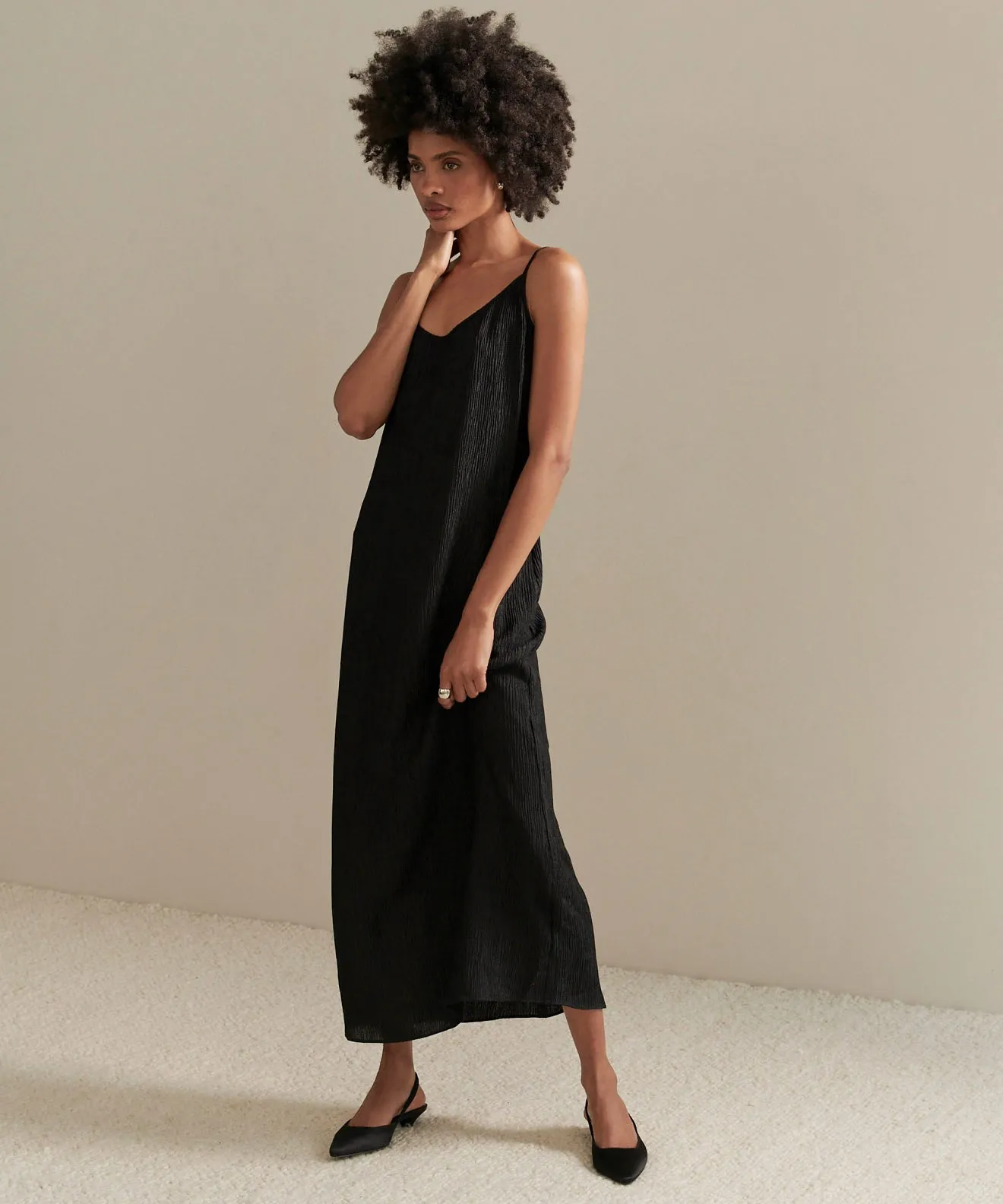 Fete Slip Dress Outdoor Scene Simple Ease