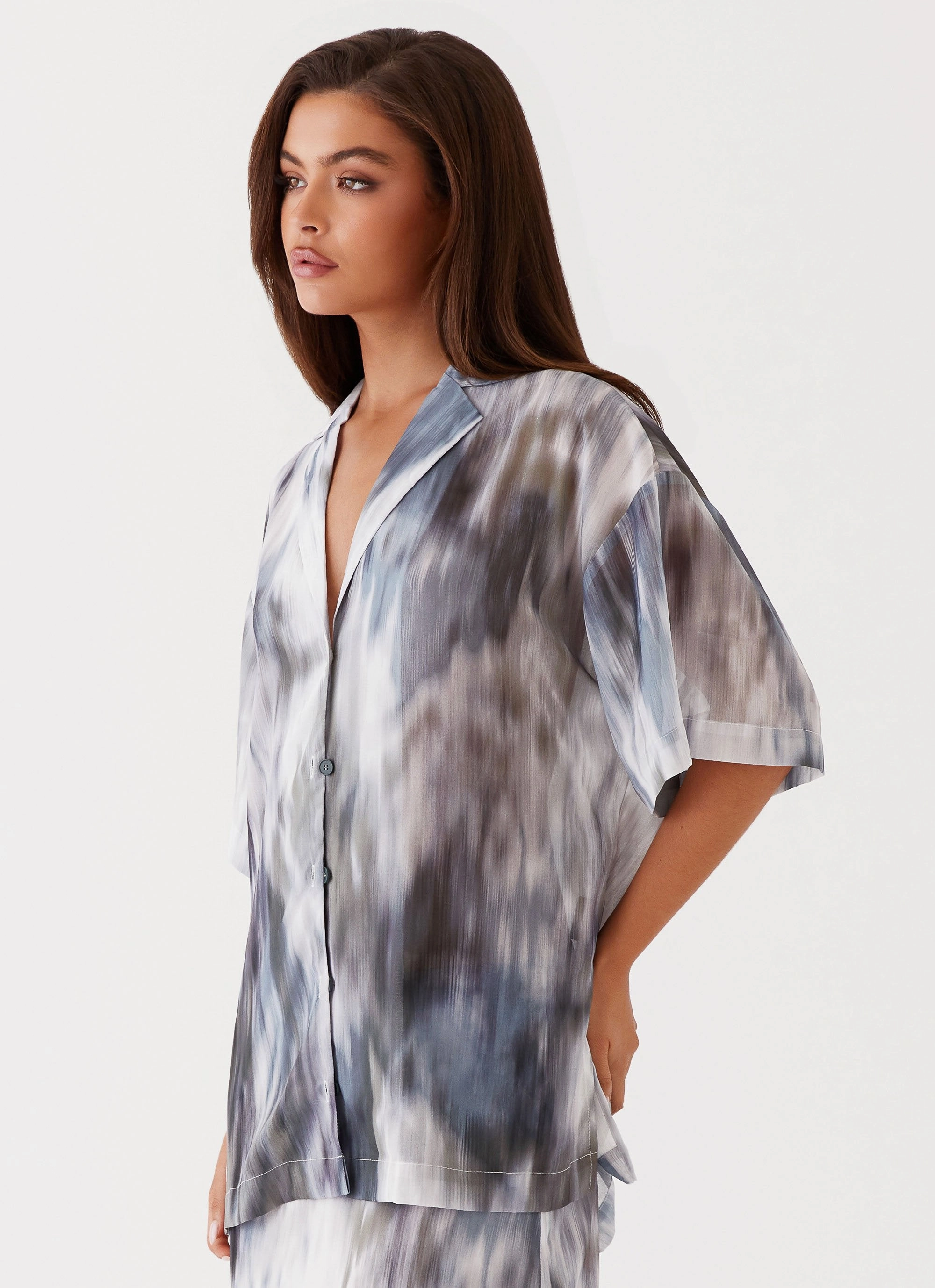 Fight The Feeling Oversized Shirt - Gloom FadeResistant Coating SnagResistant